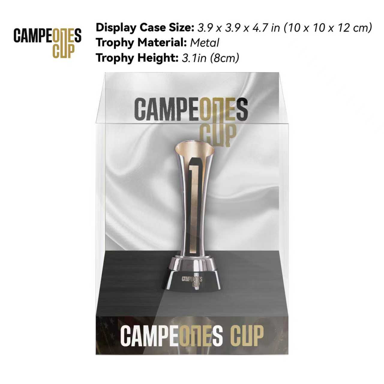 Campeones Cup Championship Trophy Display Case