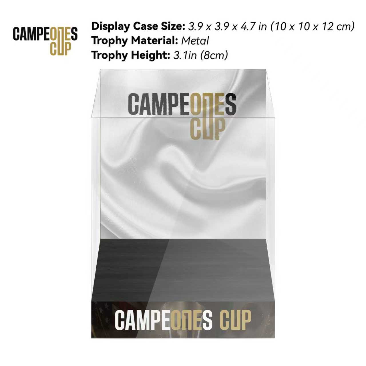 Campeones Cup Championship Trophy Display Case
