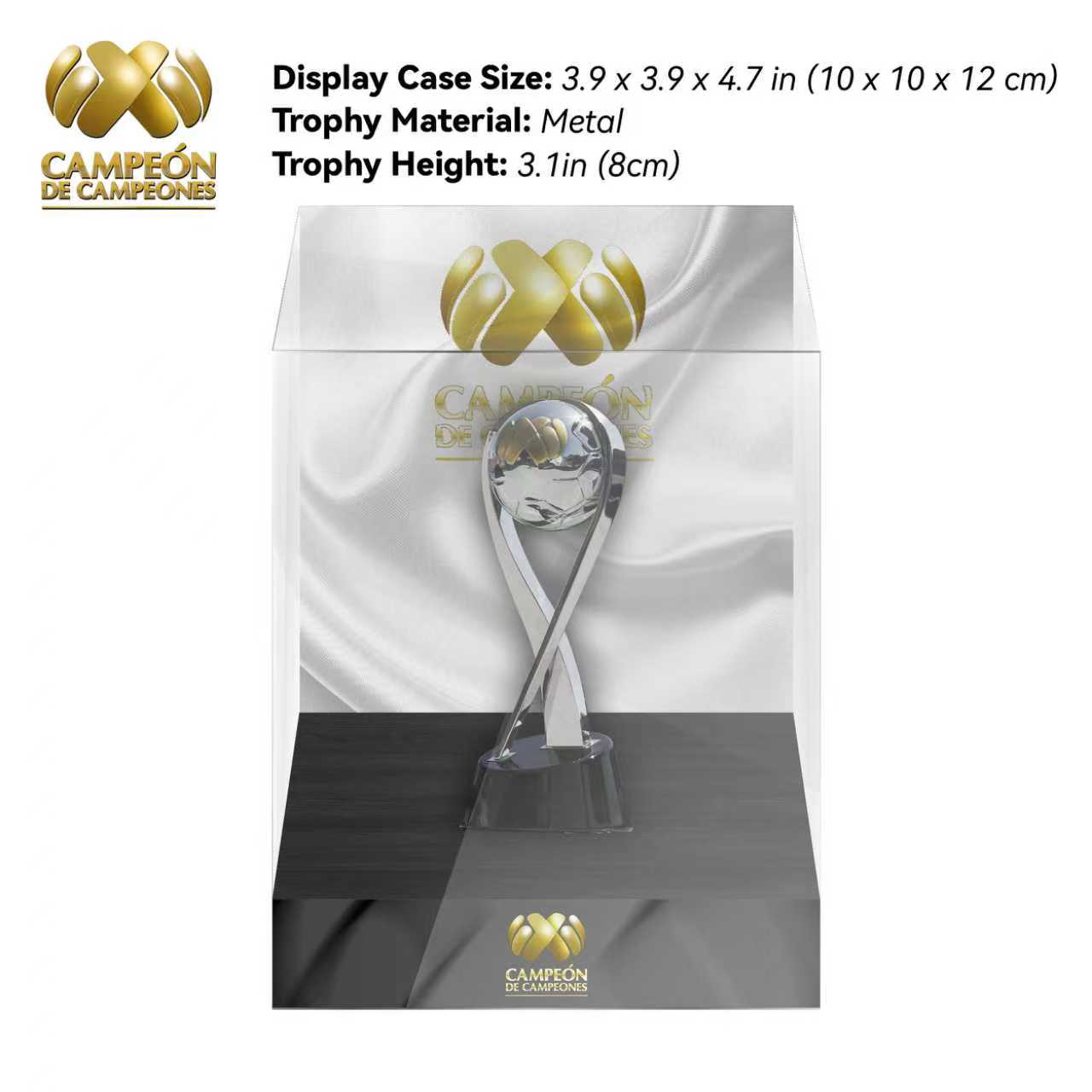 Campeón de Campeones Championship Trophy Display Case