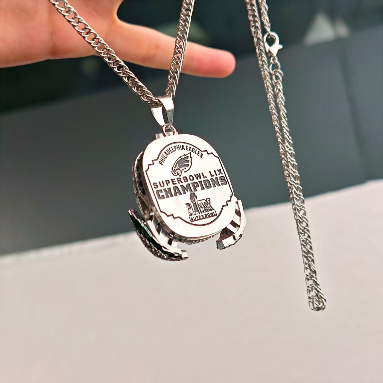 Philadelphia Eagles Super Bowl LIX Pendant【wings pop out version】