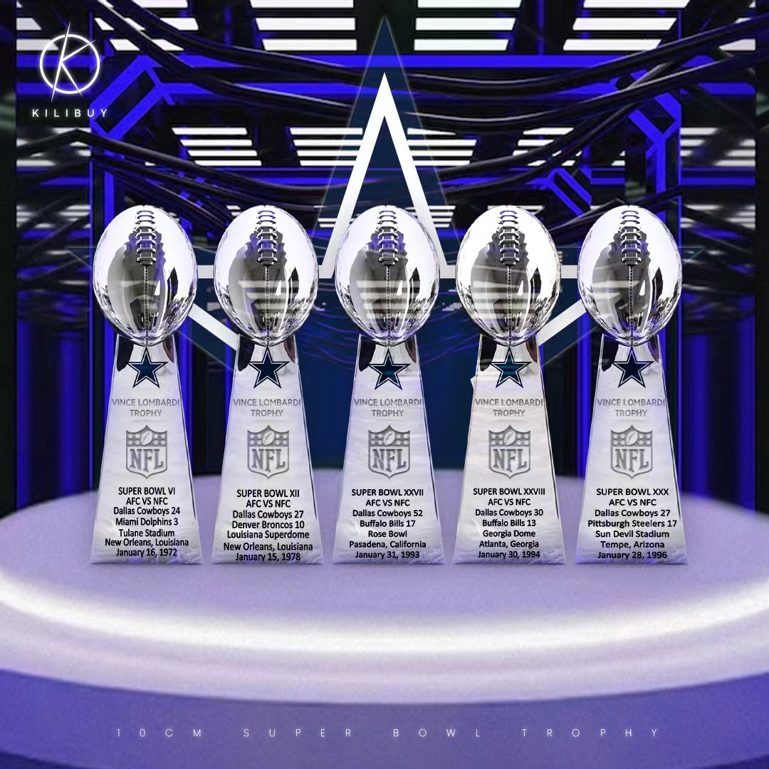 Dallas Cowboys 5 Super Bowl trophies