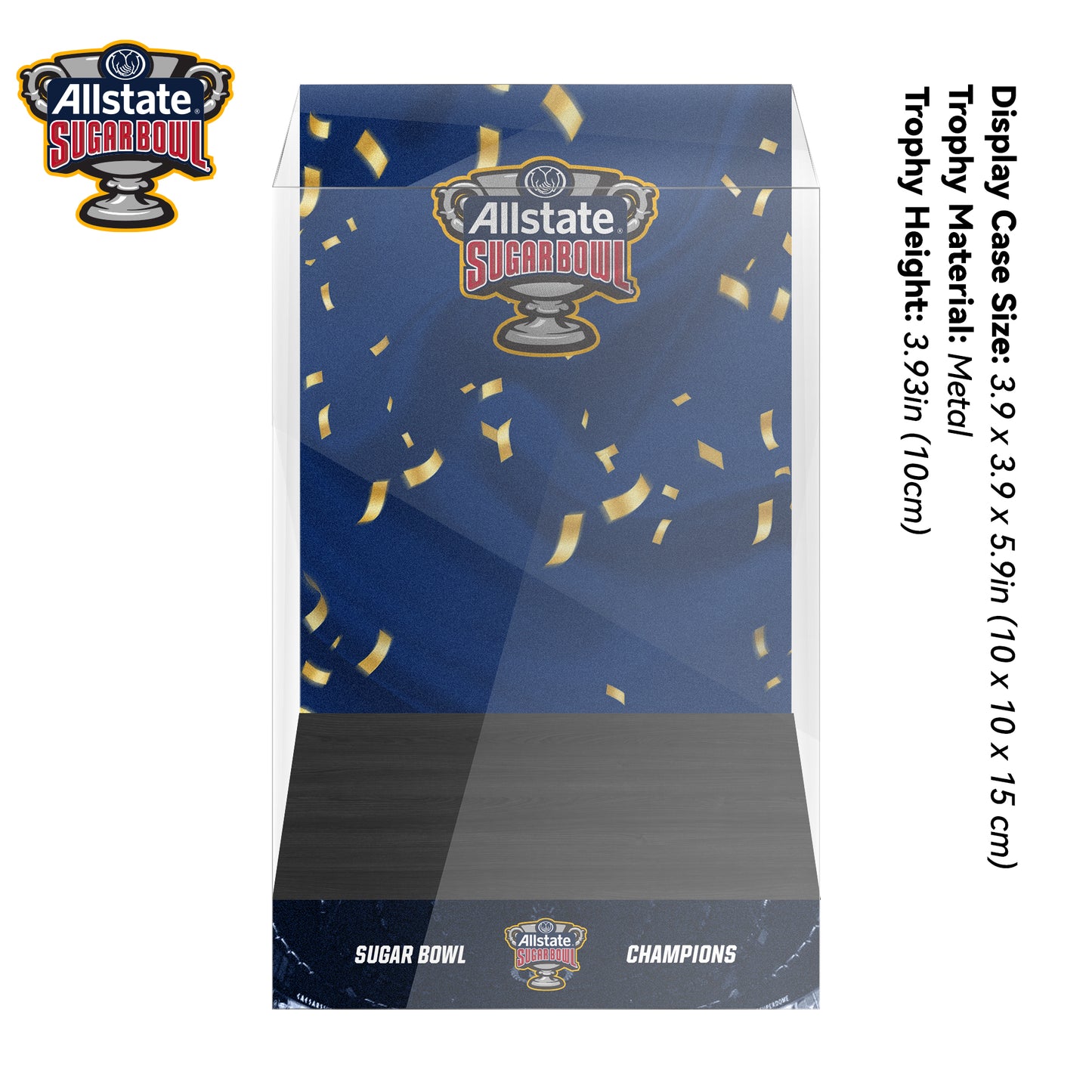 Sugar Bowl Championship Trophy Display Case