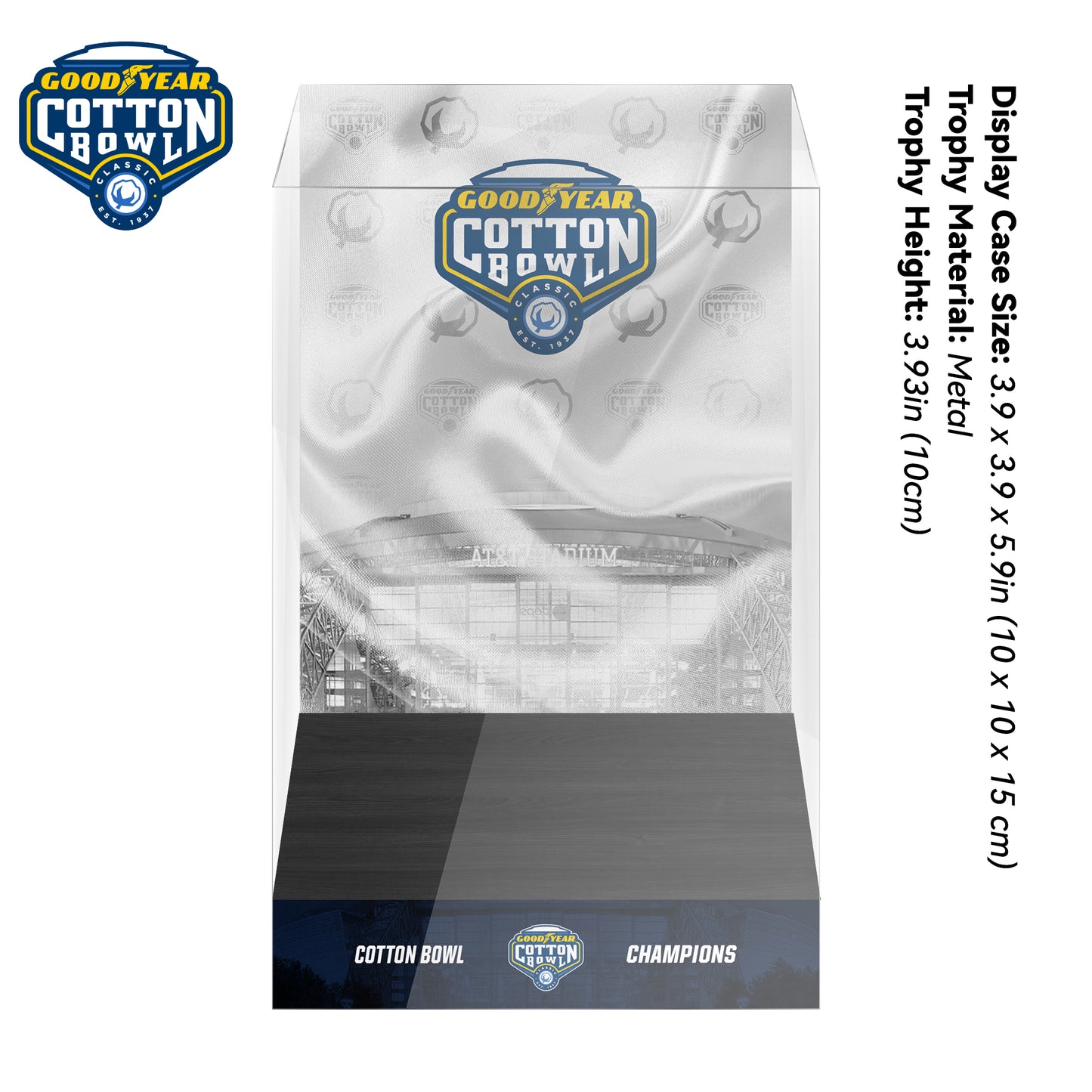 Cotton Bowl Championship Trophy Display Case