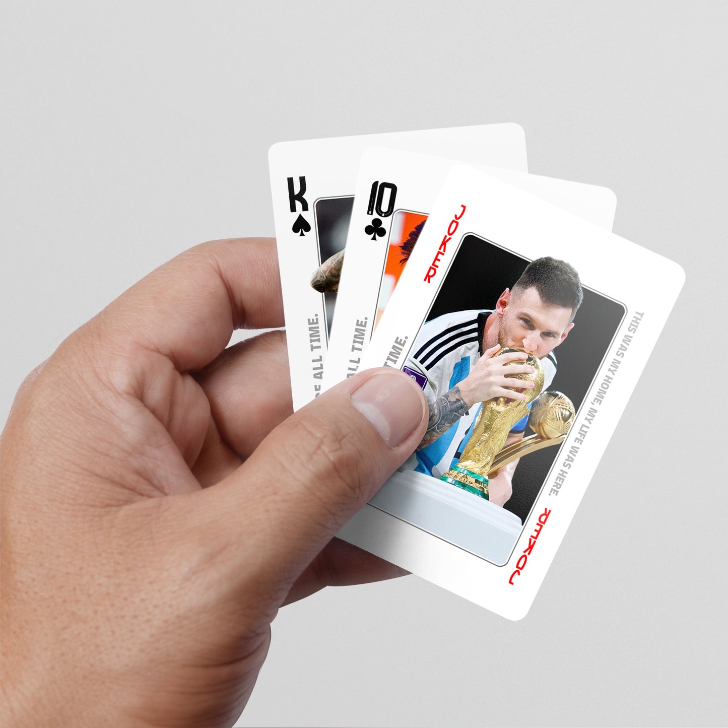 Messi's Career Commemorative Collection Poker Cards