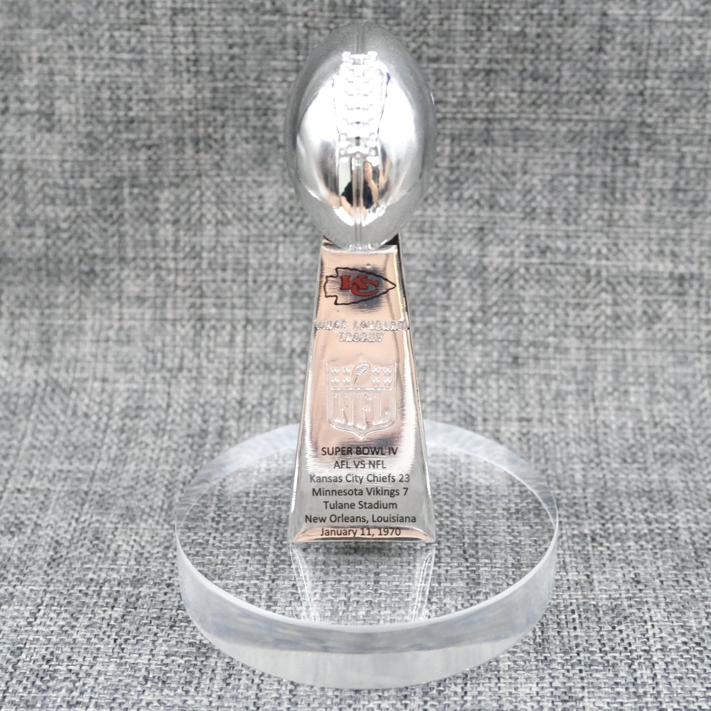Kansas Chiefs Super Bowl Trophy Team Logo New