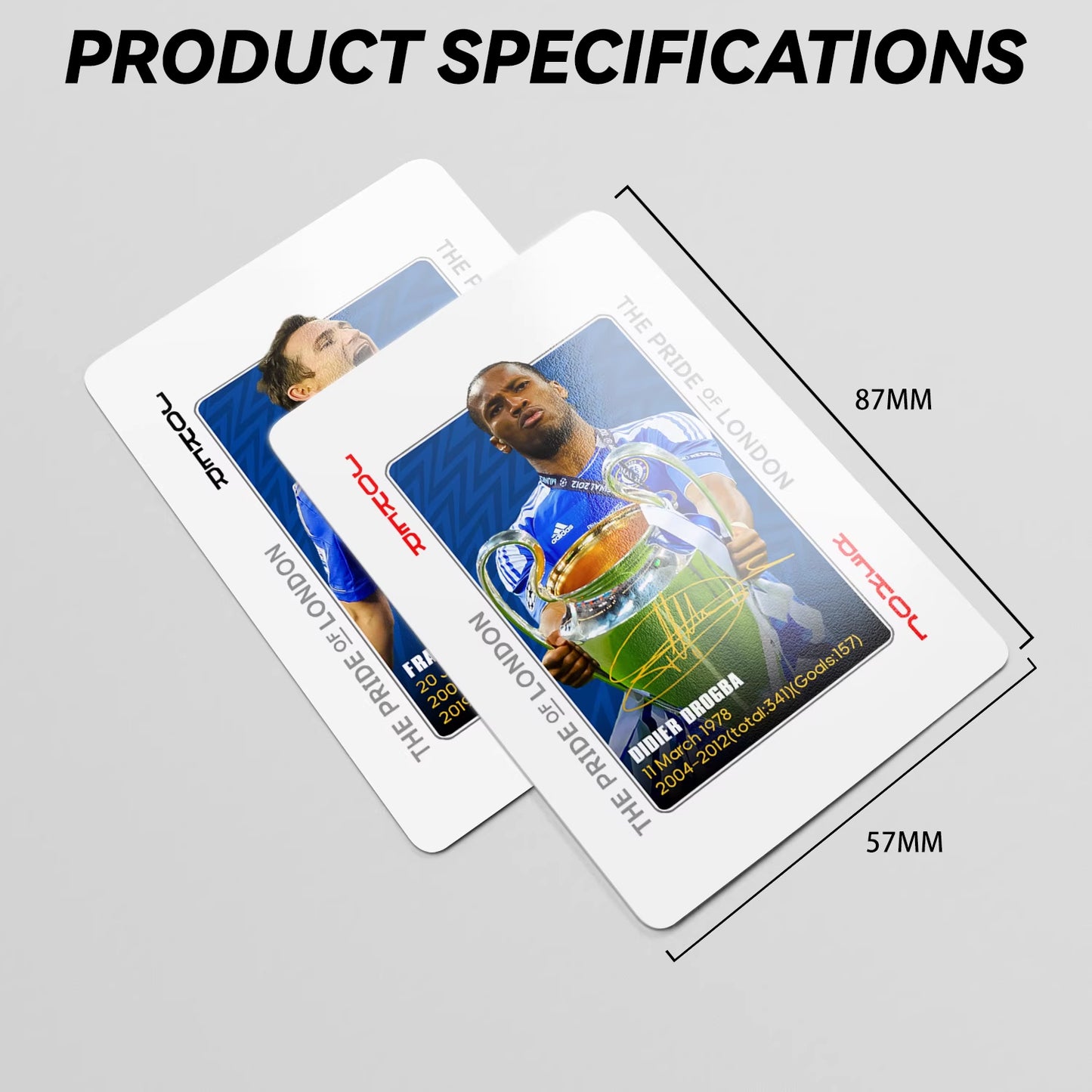 Chelsea Legend Commemorative Collection Poker Cards