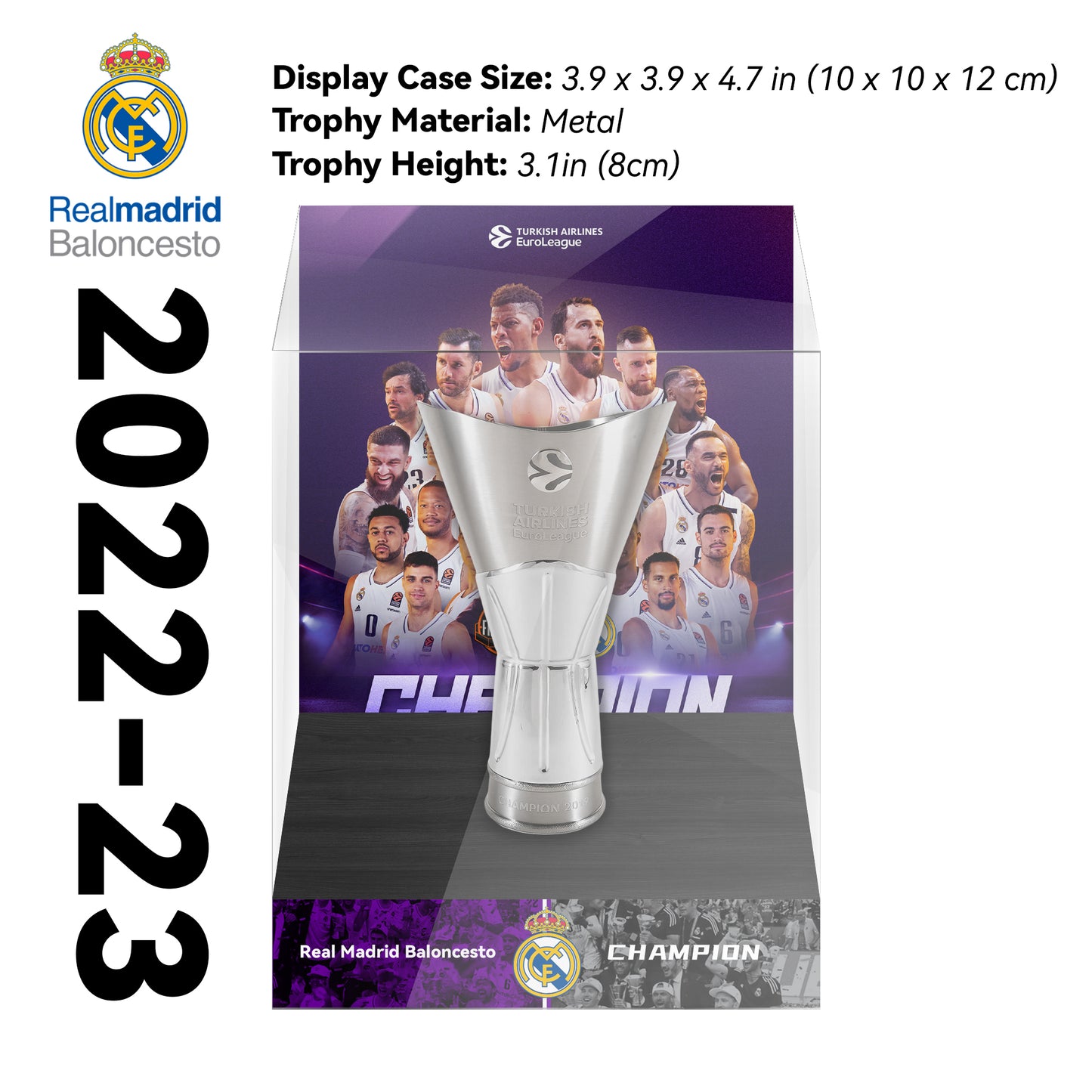 Turkish Airlines EuroLeague Trophy Display Case