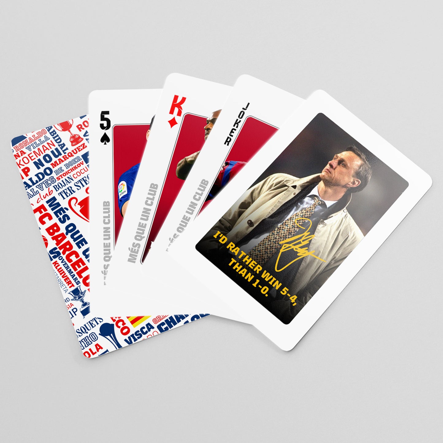 Barcelona Legends Commemorative Poker Cards Collection Cards