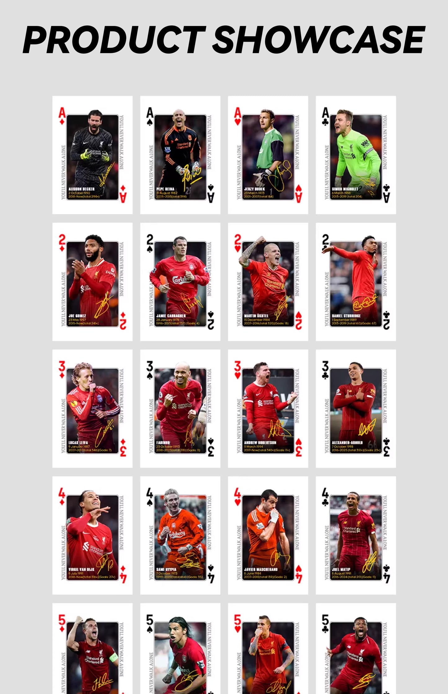 Liverpool Commemorative Collection Poker Cards, Trading Cards