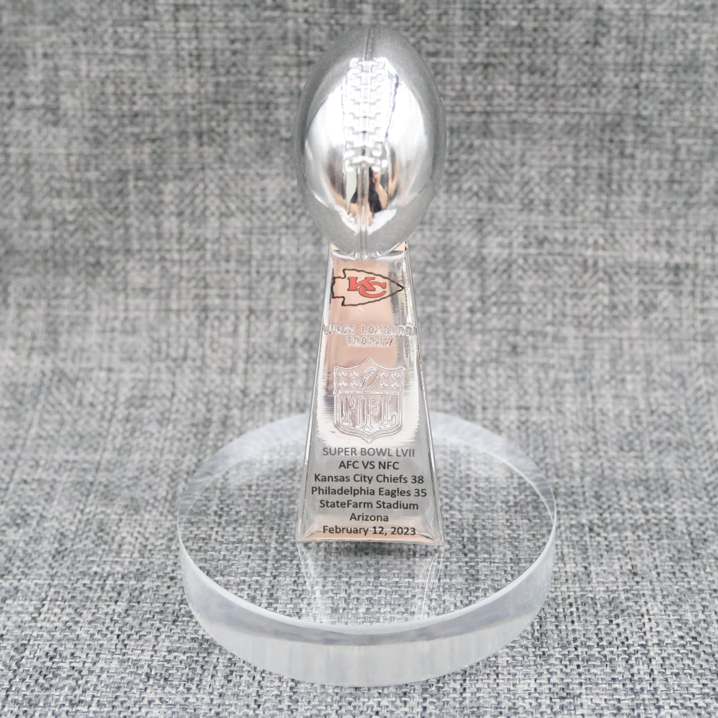 Kansas Chiefs Super Bowl Trophy Team Logo New