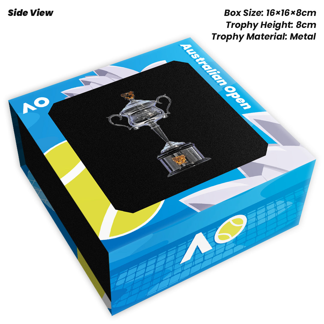 Tennis Trophy Box Women Grand Slam Set Metal Trophy 8cm