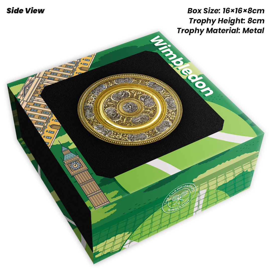 Tennis Trophy Box Women Grand Slam Set Metal Trophy 8cm