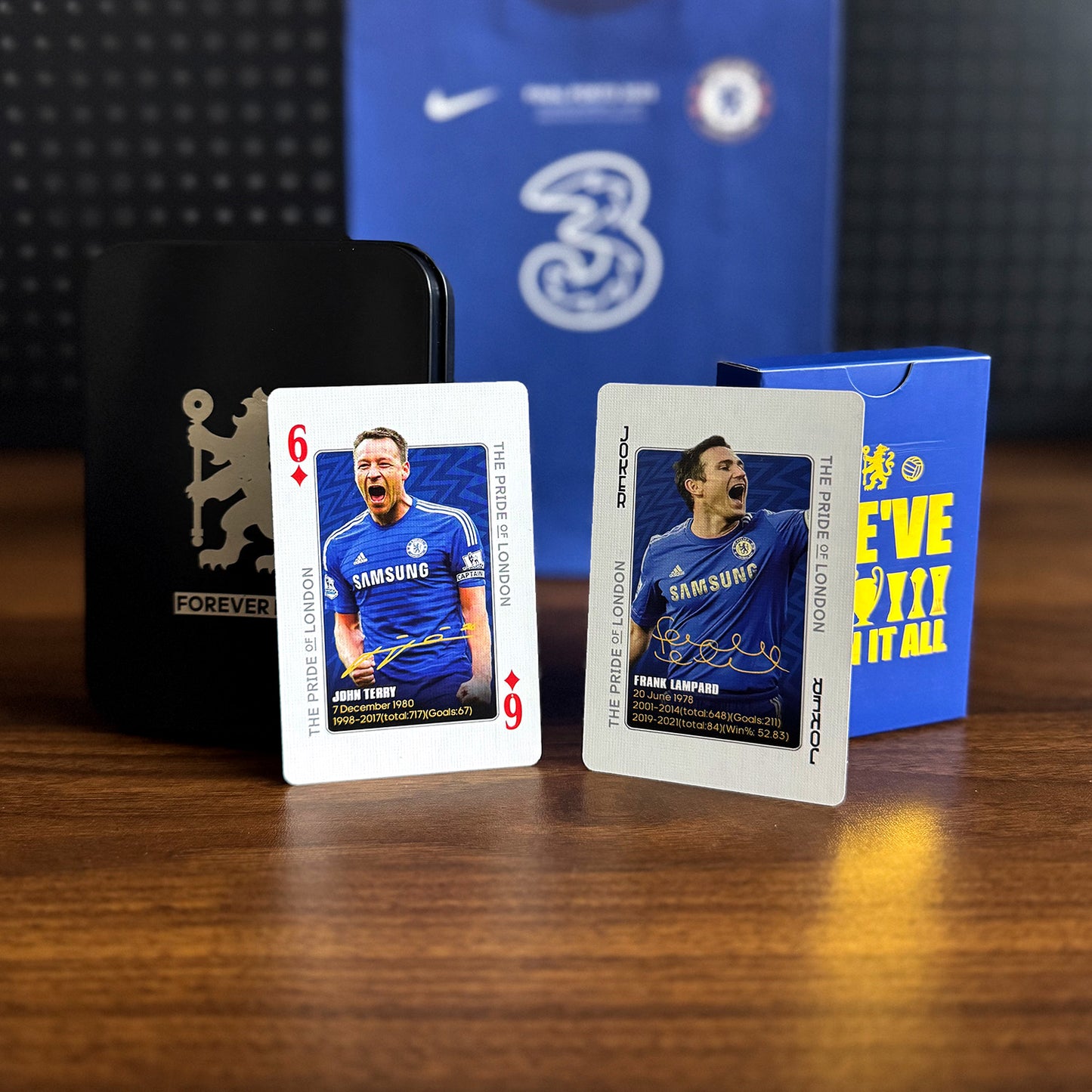 Chelsea Legend Commemorative Collection Poker Cards