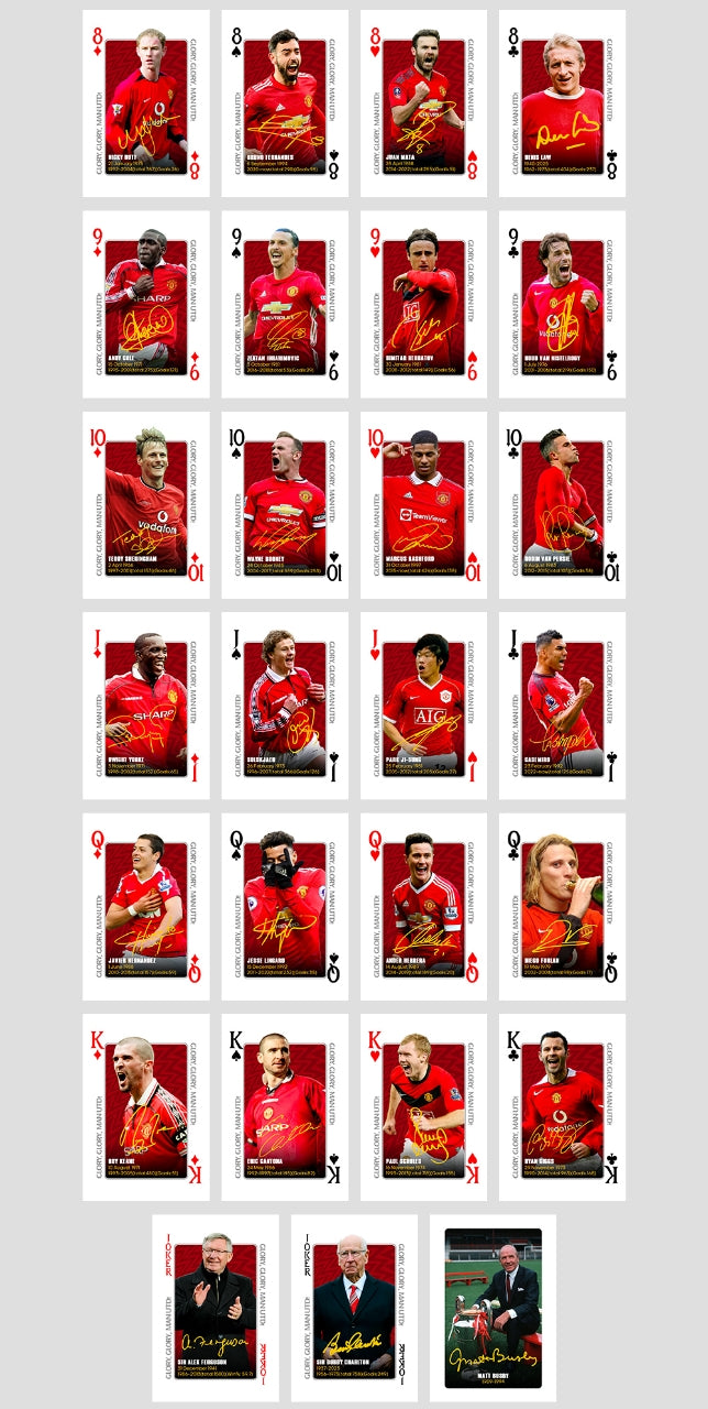 Manchester United commemorative poker cards collection cards
