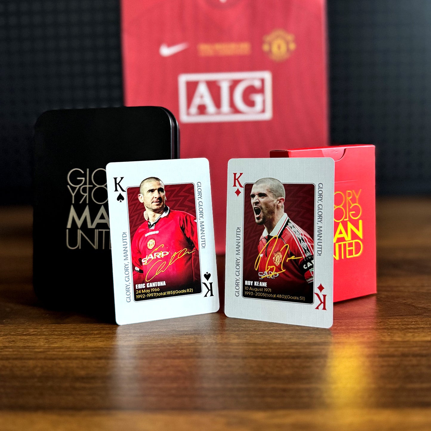 Manchester United commemorative poker cards collection cards