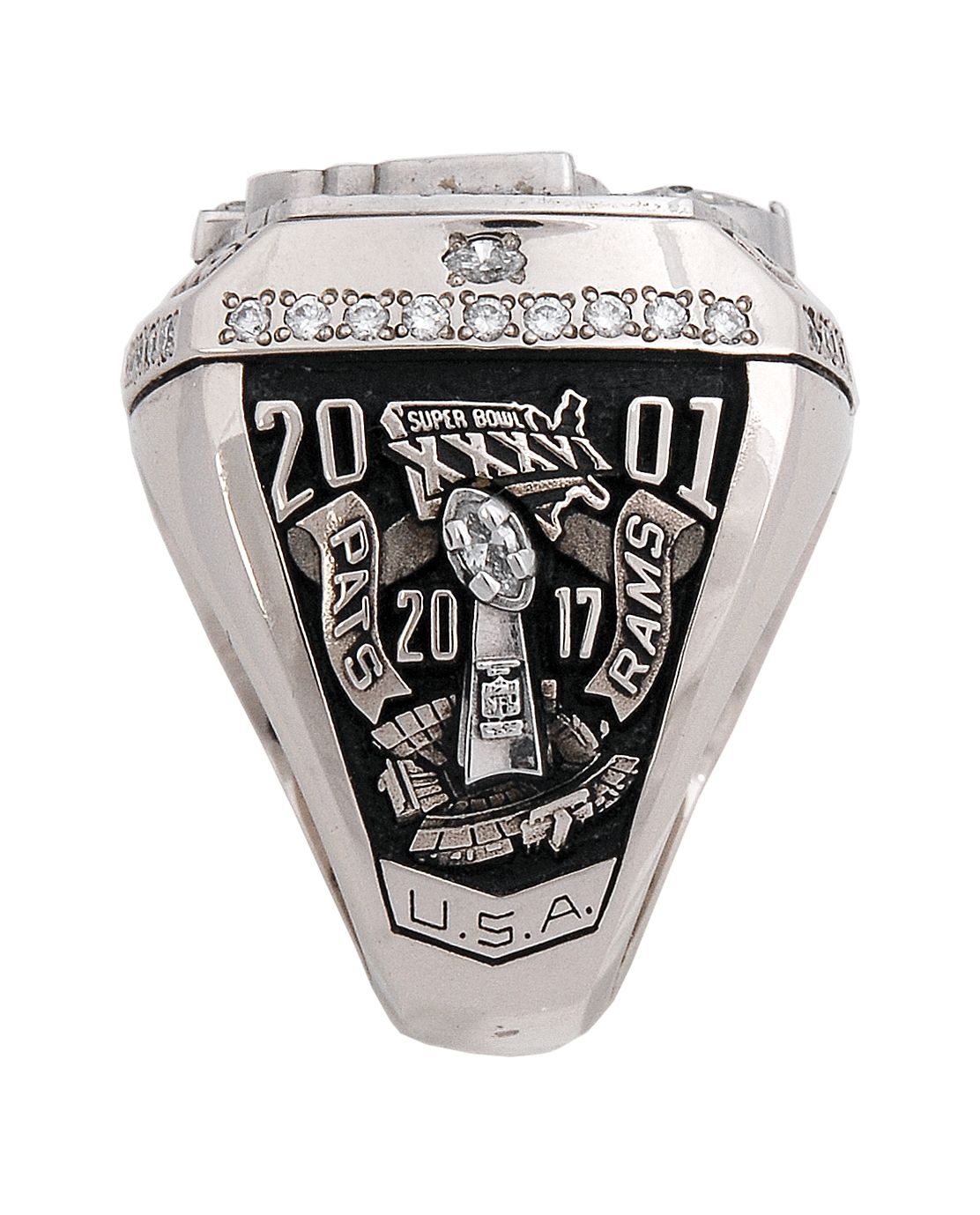 2001 New England Patriots World Championship Ring