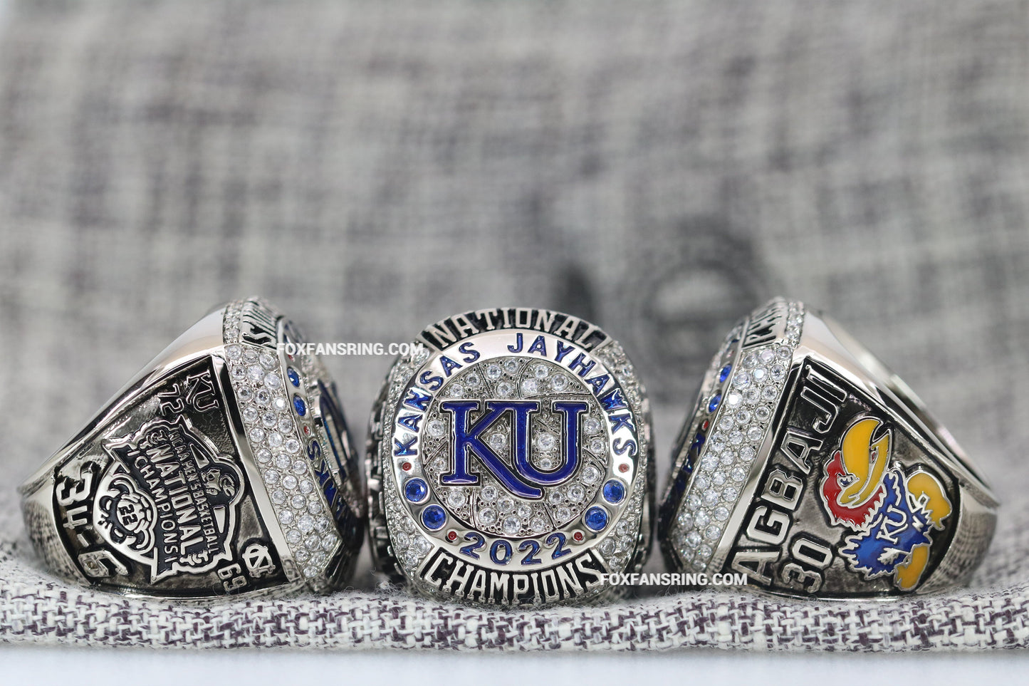2022 Fans Edition Kansas Jayhawks Basketball National Championship Ring - Premium Series