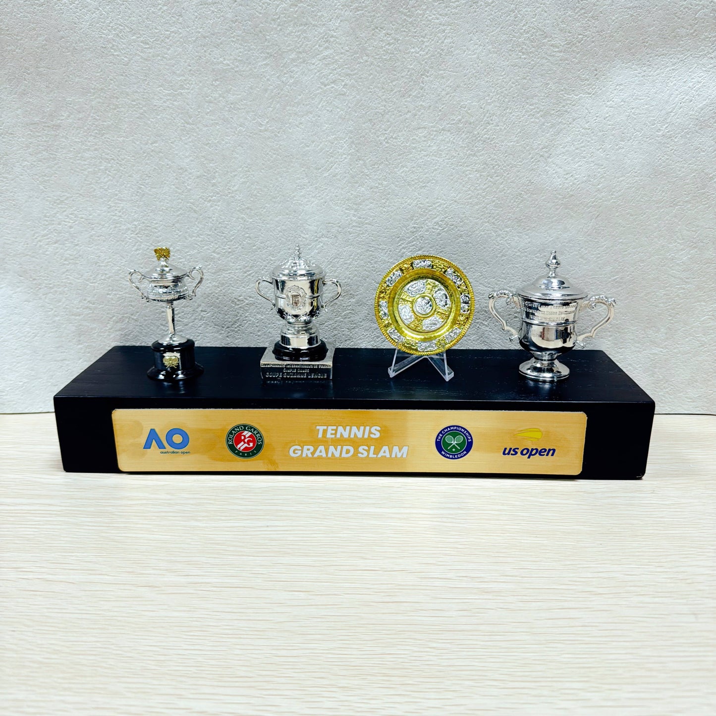 Tennis Trophy Box Women Grand Slam Set Metal Trophy Case