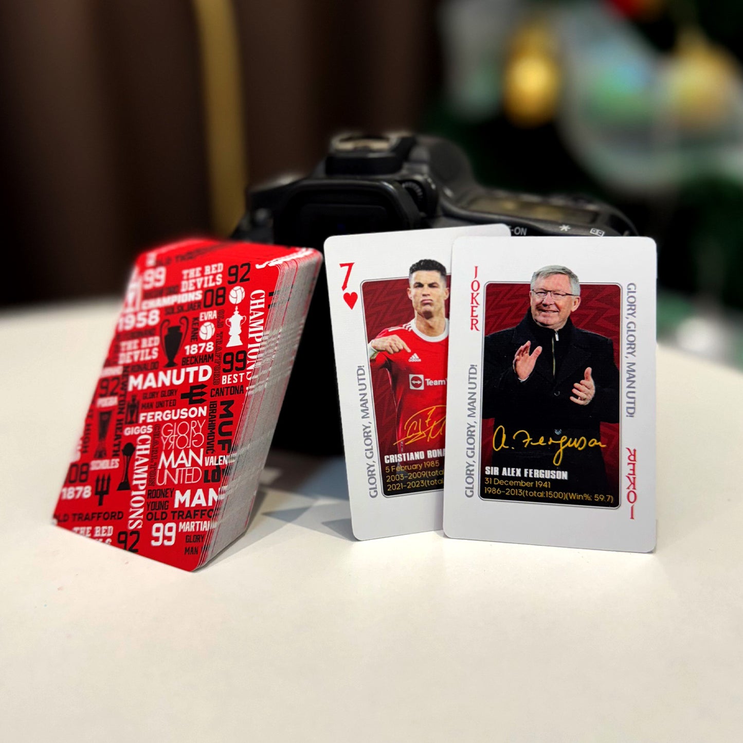 Manchester United commemorative poker cards collection cards