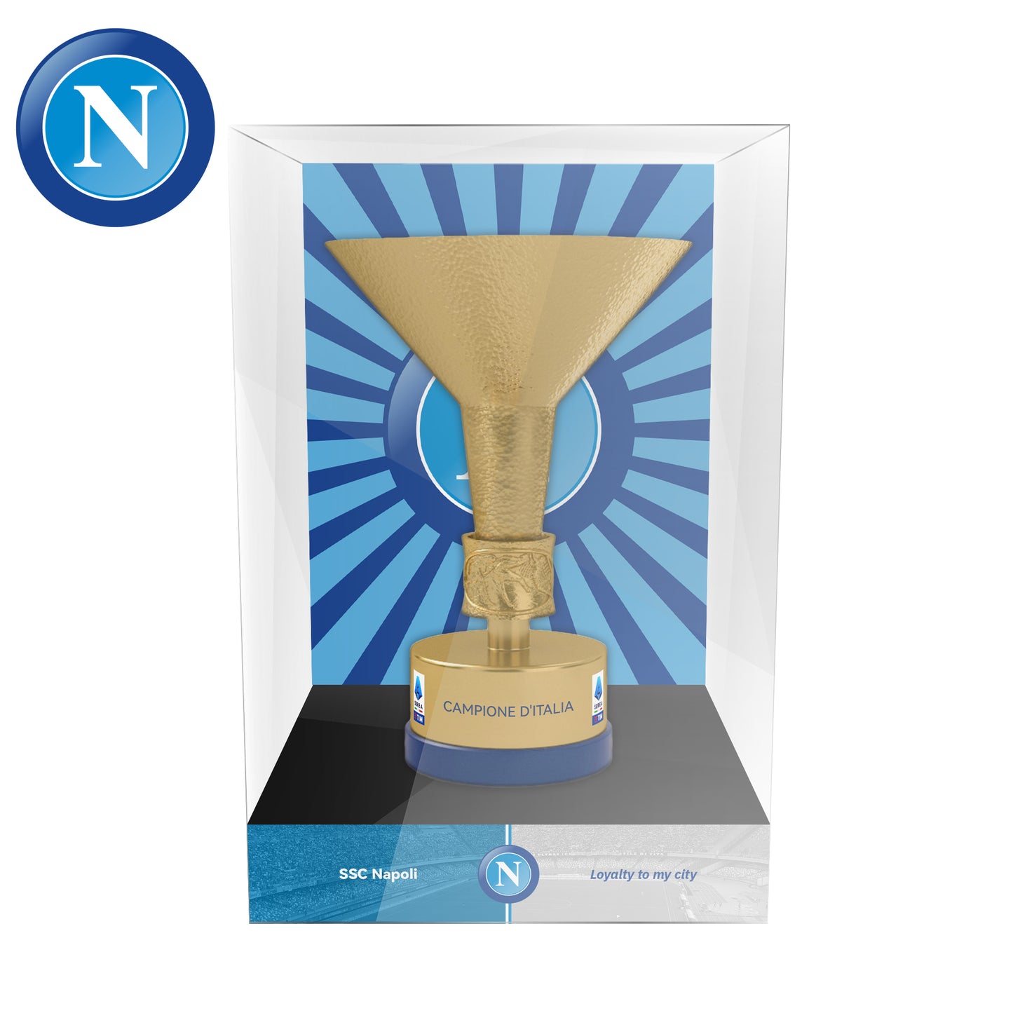Serie A Championship Trophy Display Case