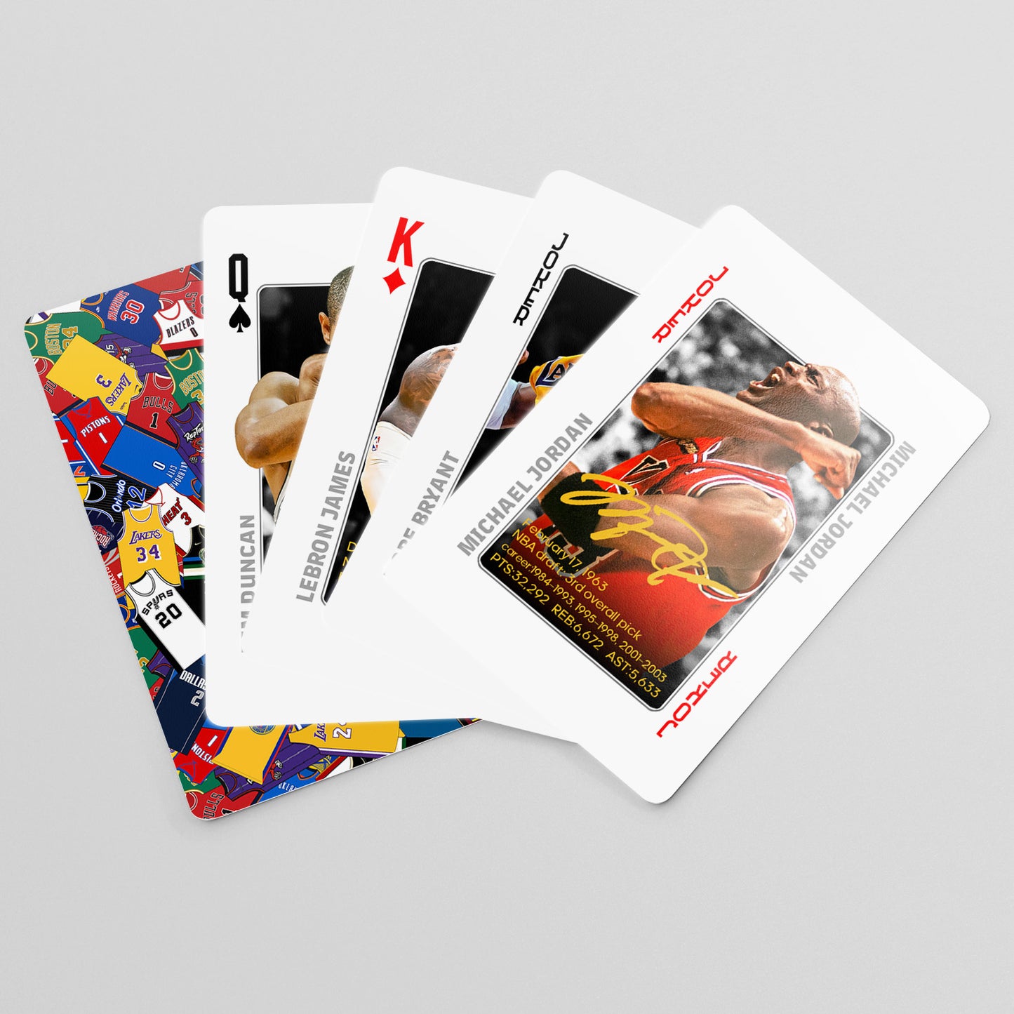 NBA All-Star and Legend Commemorative Poker Cards Collection Cards