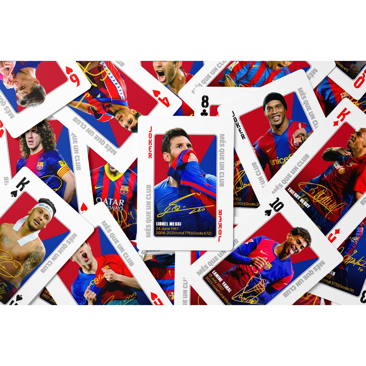 Barcelona Legends Commemorative Poker Cards Collection Cards