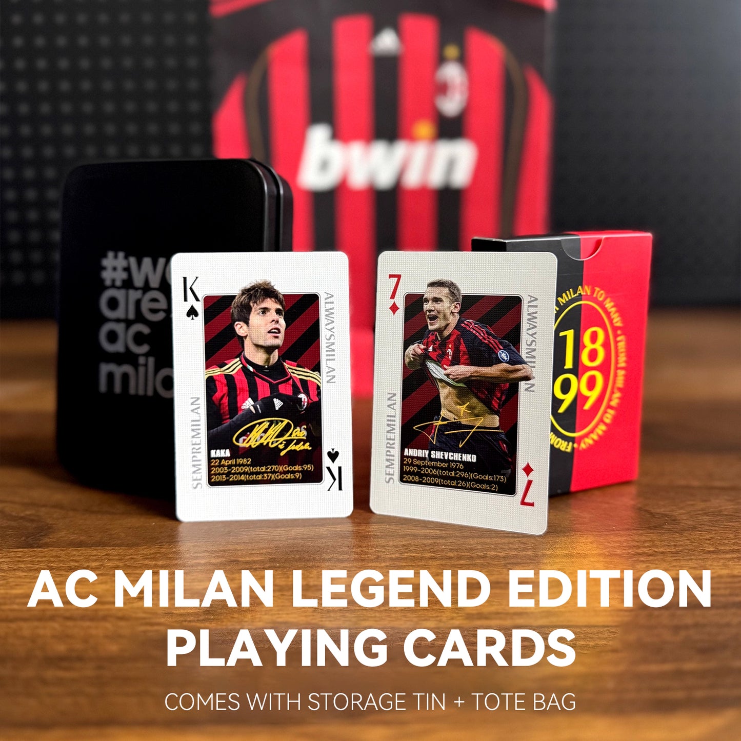 AC Milan Legend Commemorative Collection Poker Cards Collectible Cards