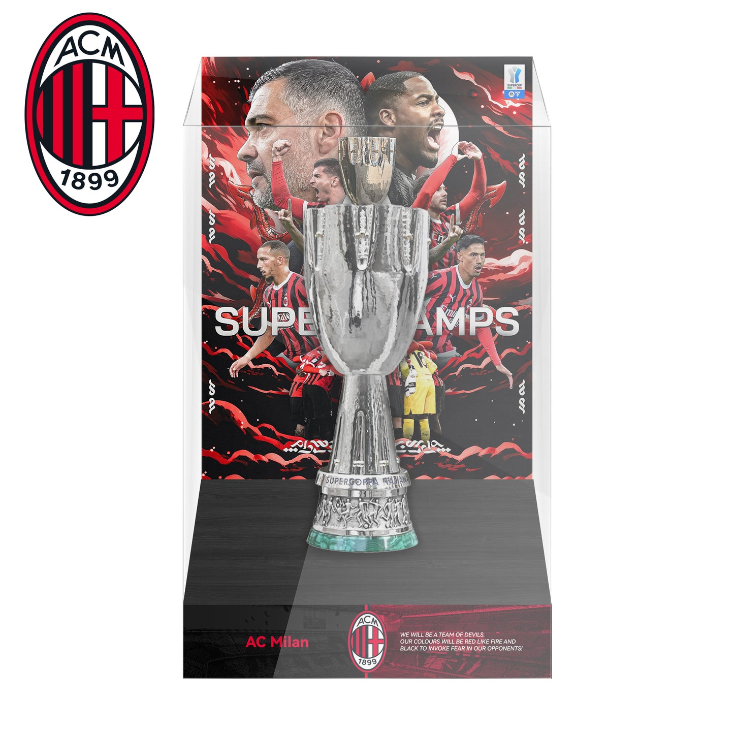 Supercoppa italiana Championship Trophy Display Case