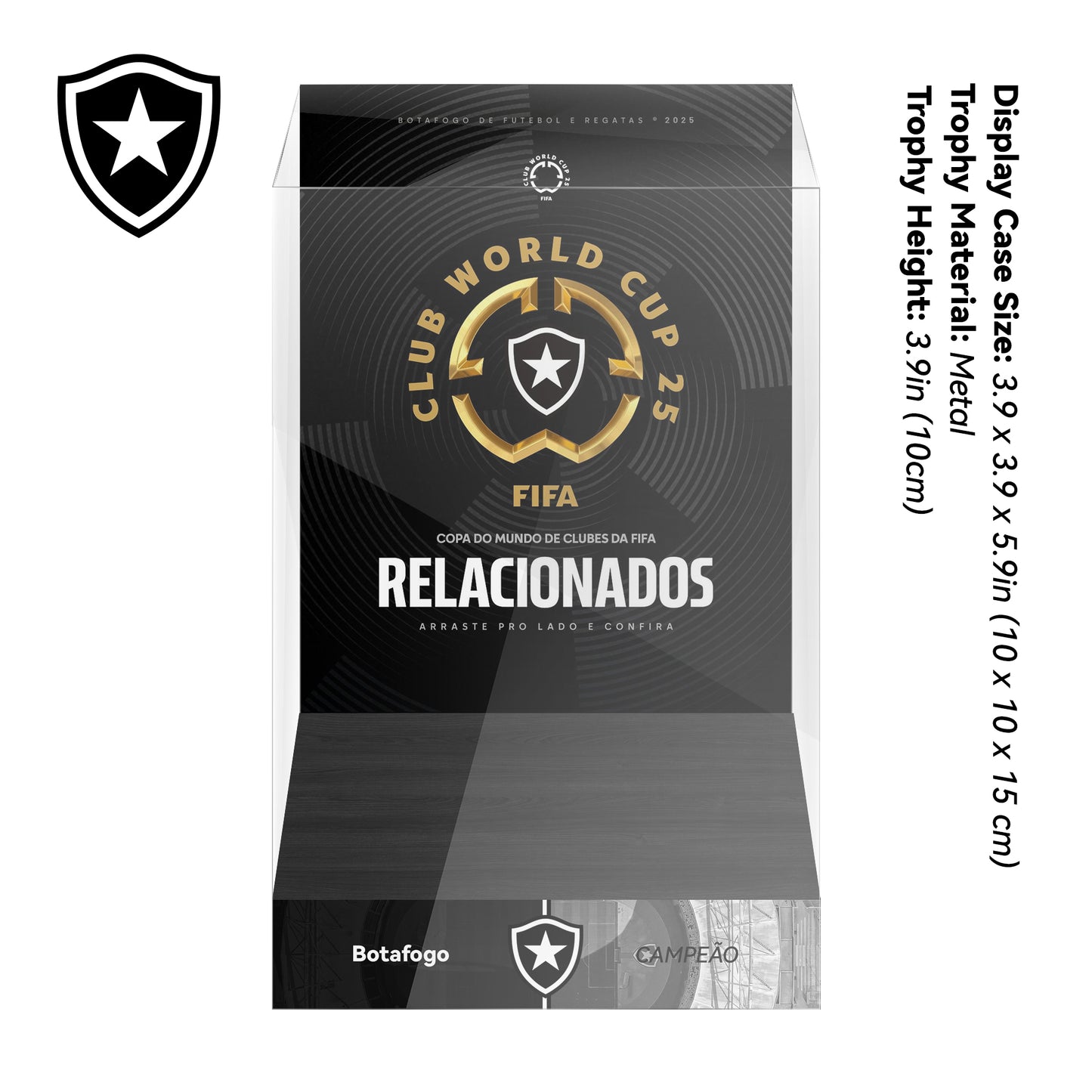 Botafogo 2025 FIFA Club World Cup Trophy Display Case