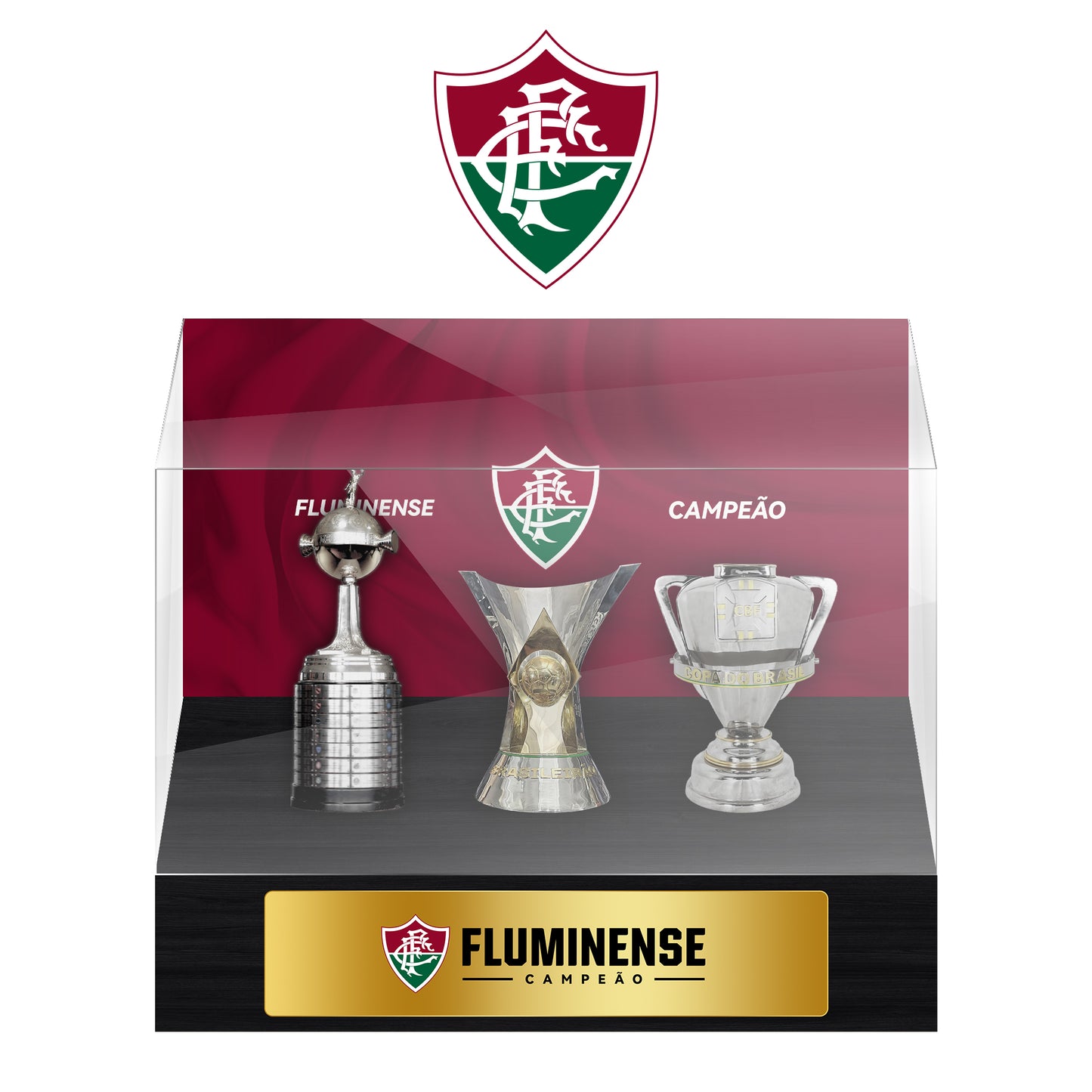 Fluminense Championship Trophy Display Case