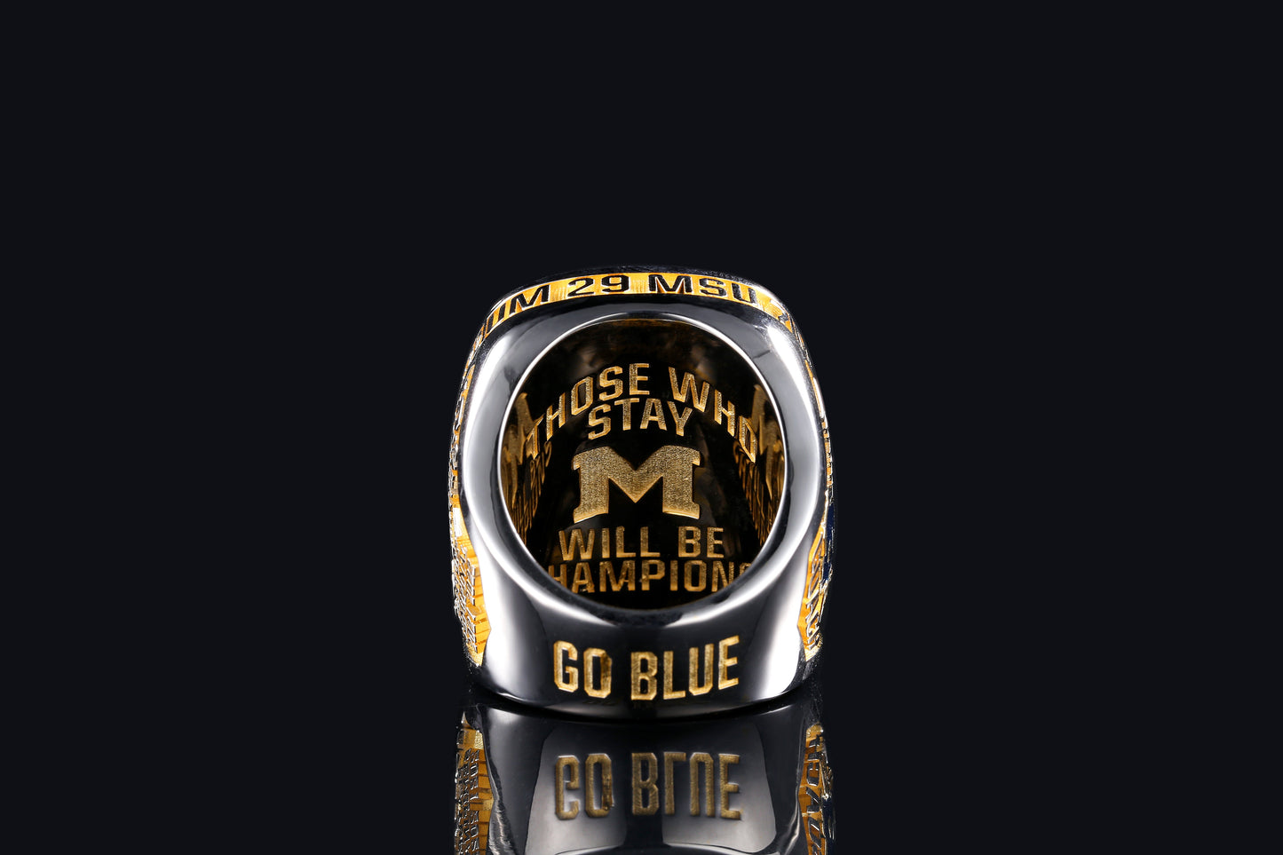 2023 Michigan Wolverines Mich-Again Back 2 Back Championship Ring - Ultra Premium Series