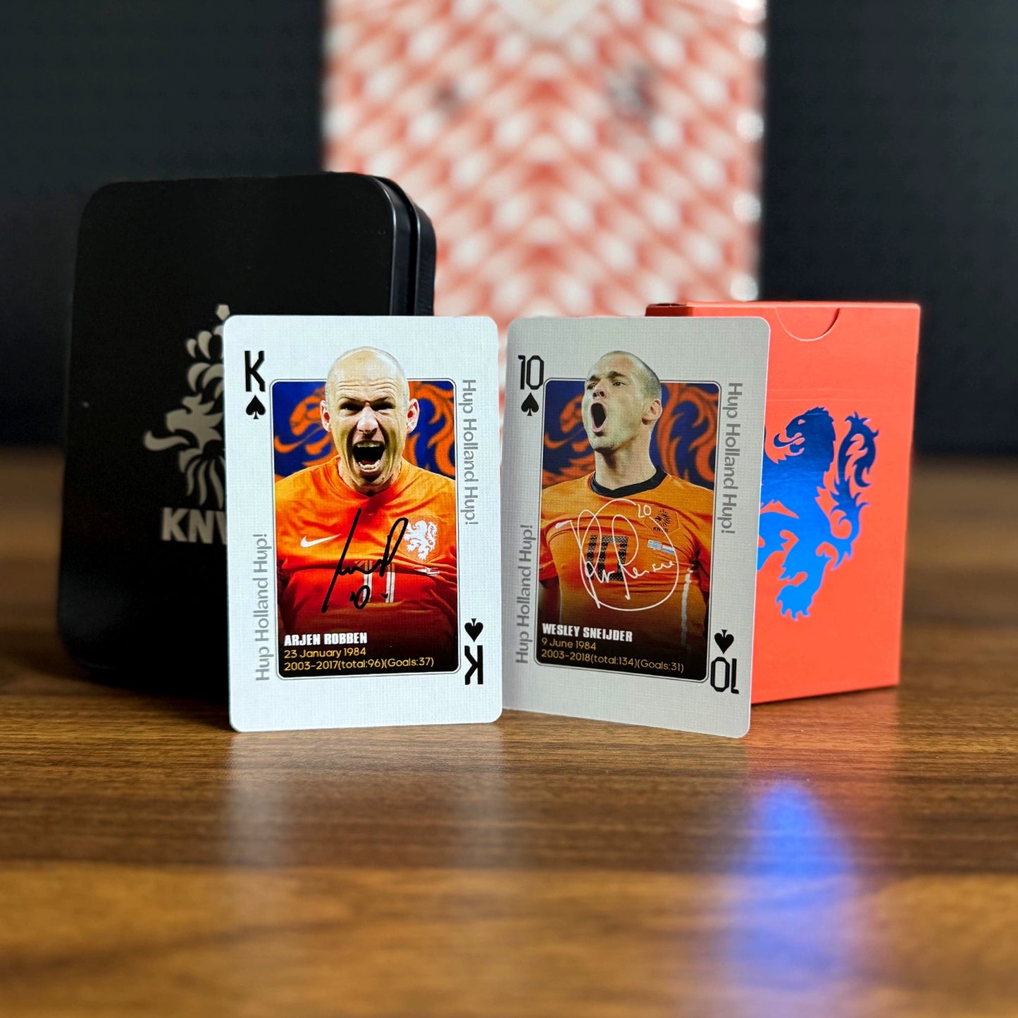 Netherlands Legendary Footballers Commemorative Collection Poker Cards