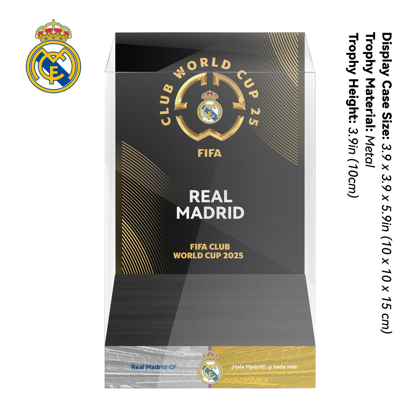 Real Madrid 2025 FIFA Club World Cup Trophy Display Case