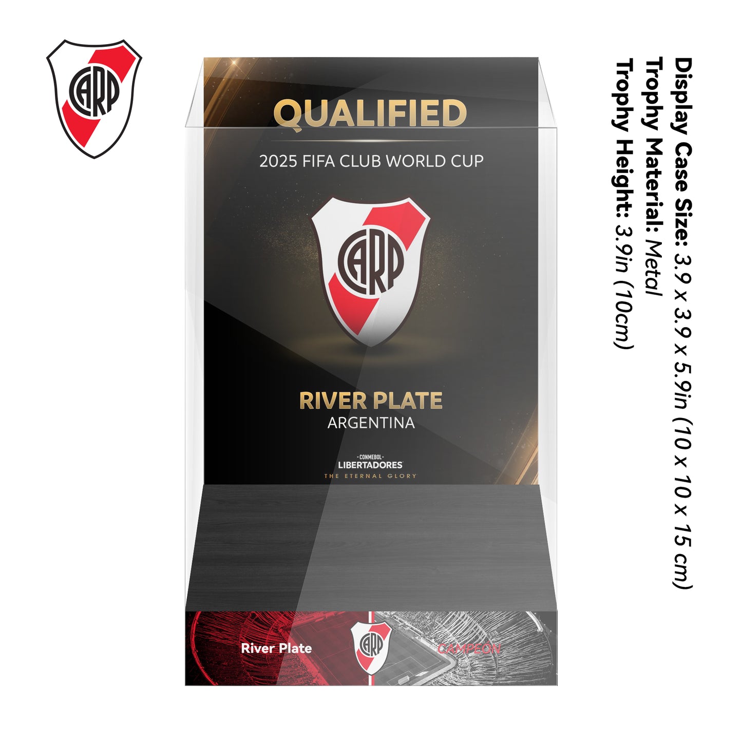 River Plate 2025 FIFA Club World Cup Trophy Display Case