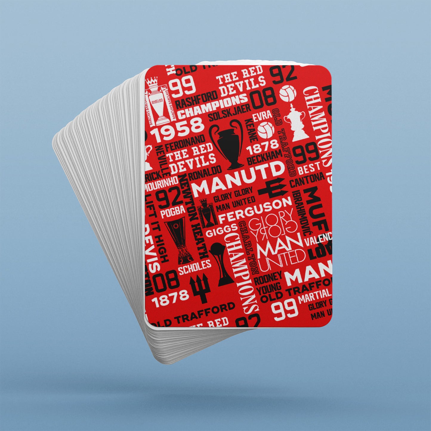 Manchester United commemorative poker cards collection cards