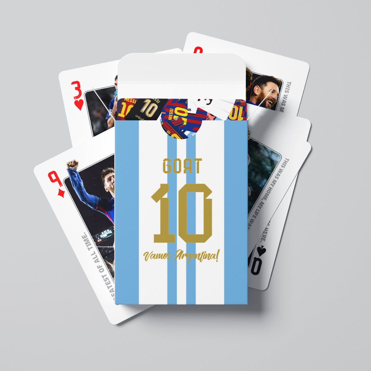 Messi's Career Commemorative Collection Poker Cards