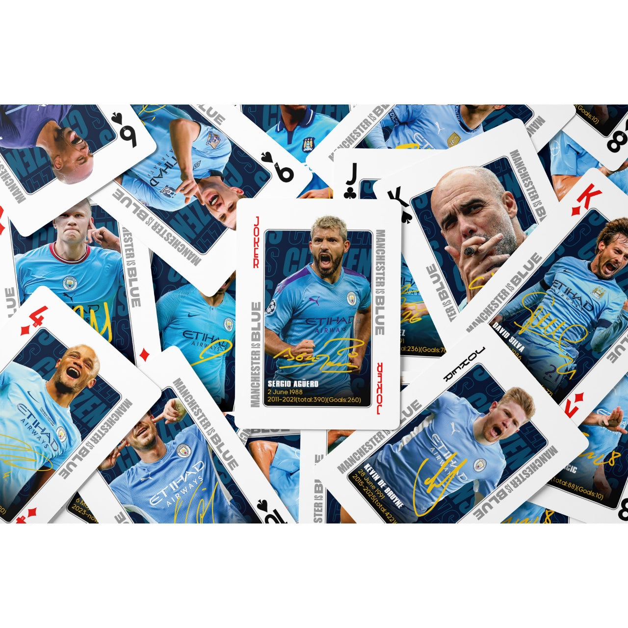 Manchester City Commemorative Collection Poker Cards