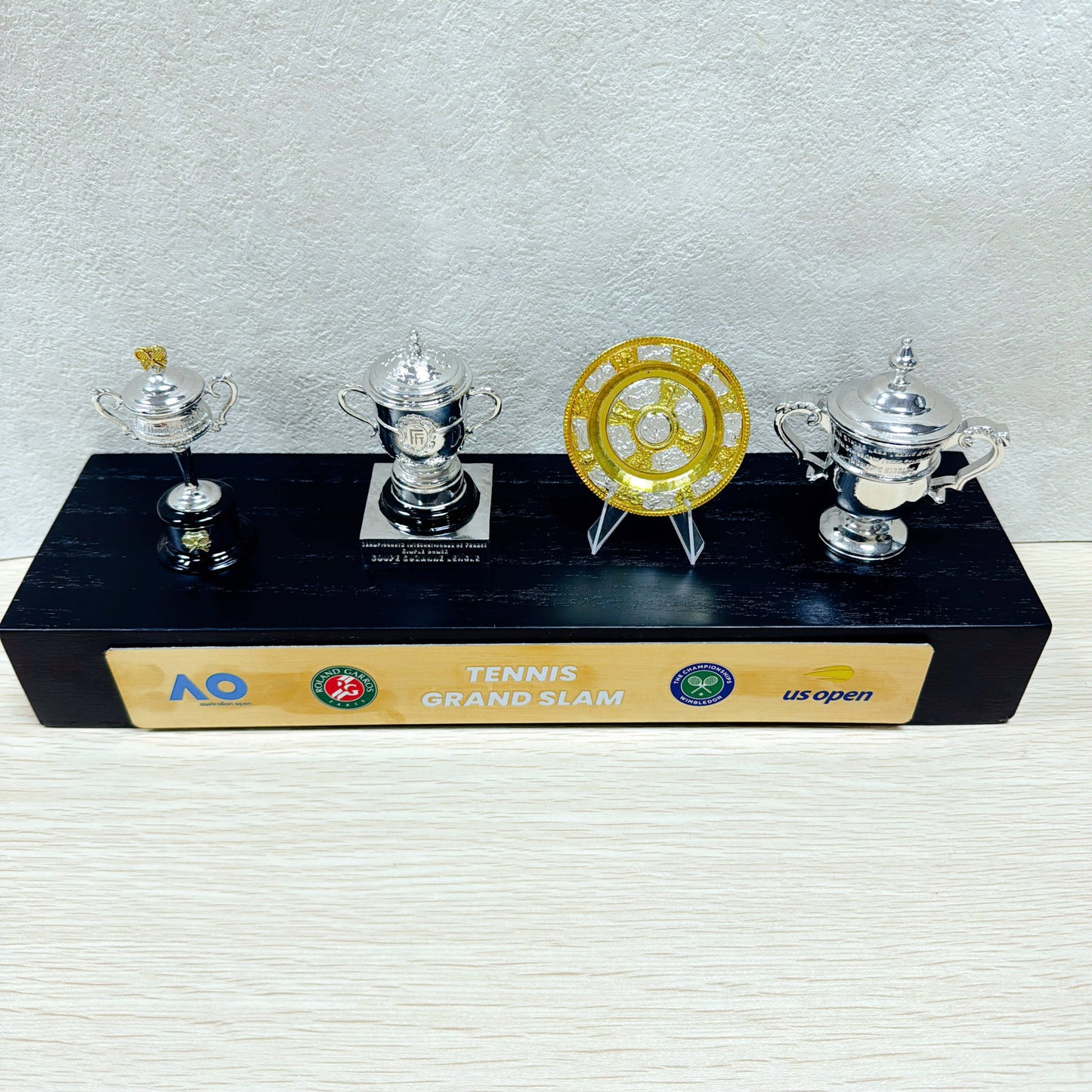 Tennis Trophy Box Women Grand Slam Set Metal Trophy Case