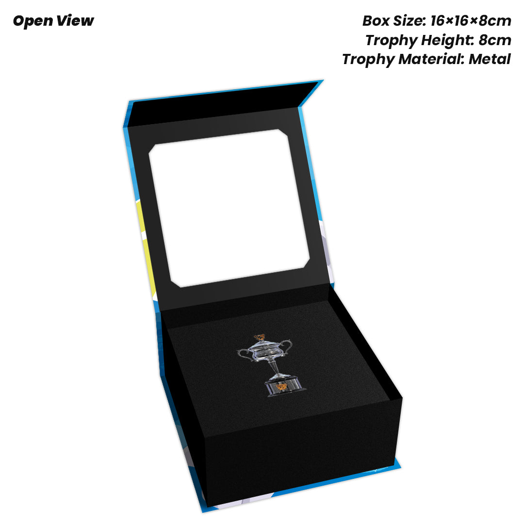 Tennis Trophy Box Women Grand Slam Set Metal Trophy 8cm