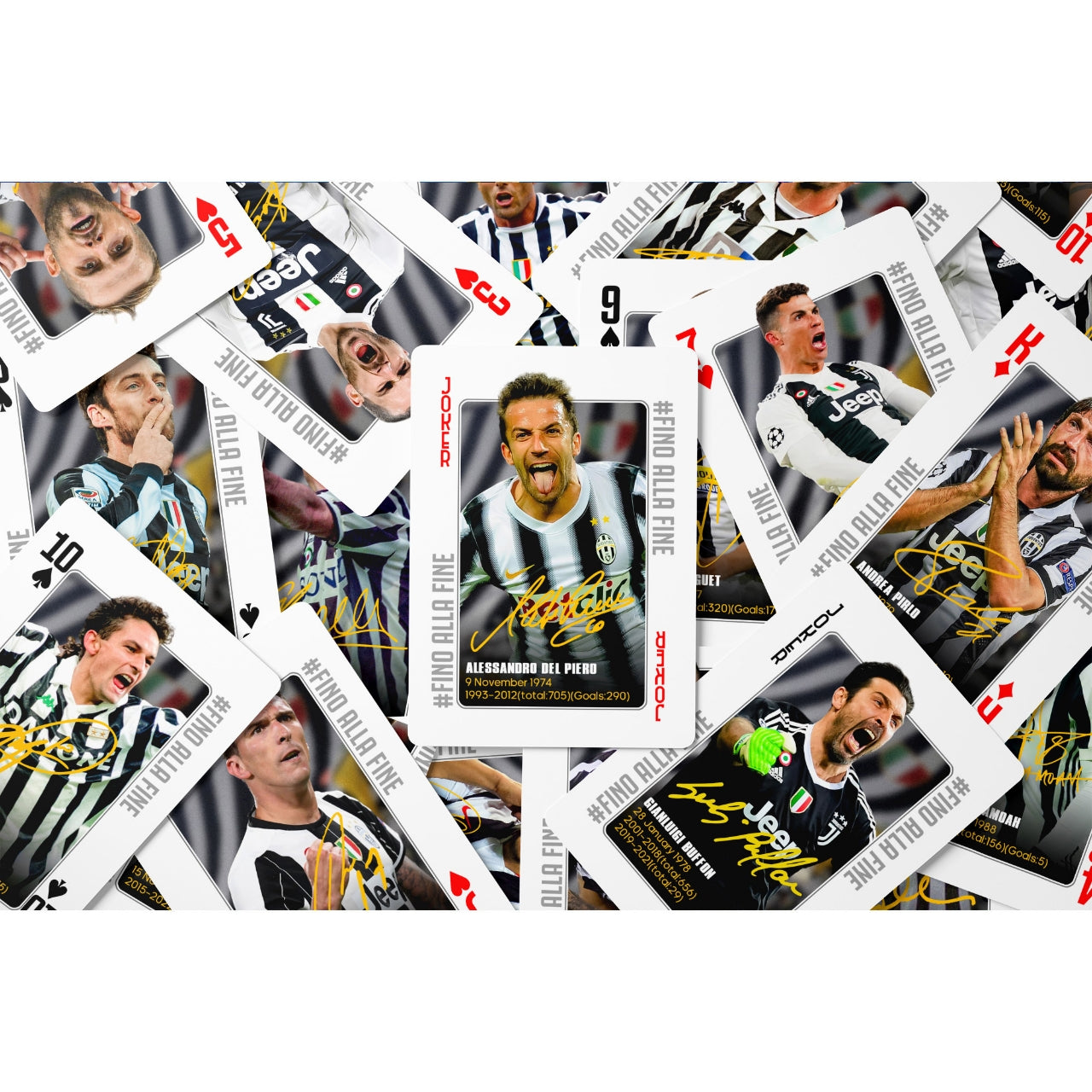Juventus Legends Commemorative Collection Poker Cards