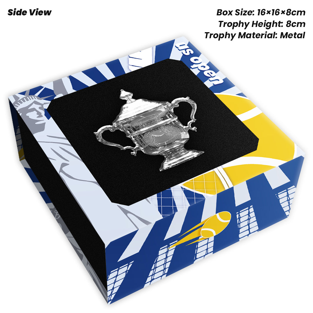 Tennis Trophy Box Women Grand Slam Set Metal Trophy 8cm
