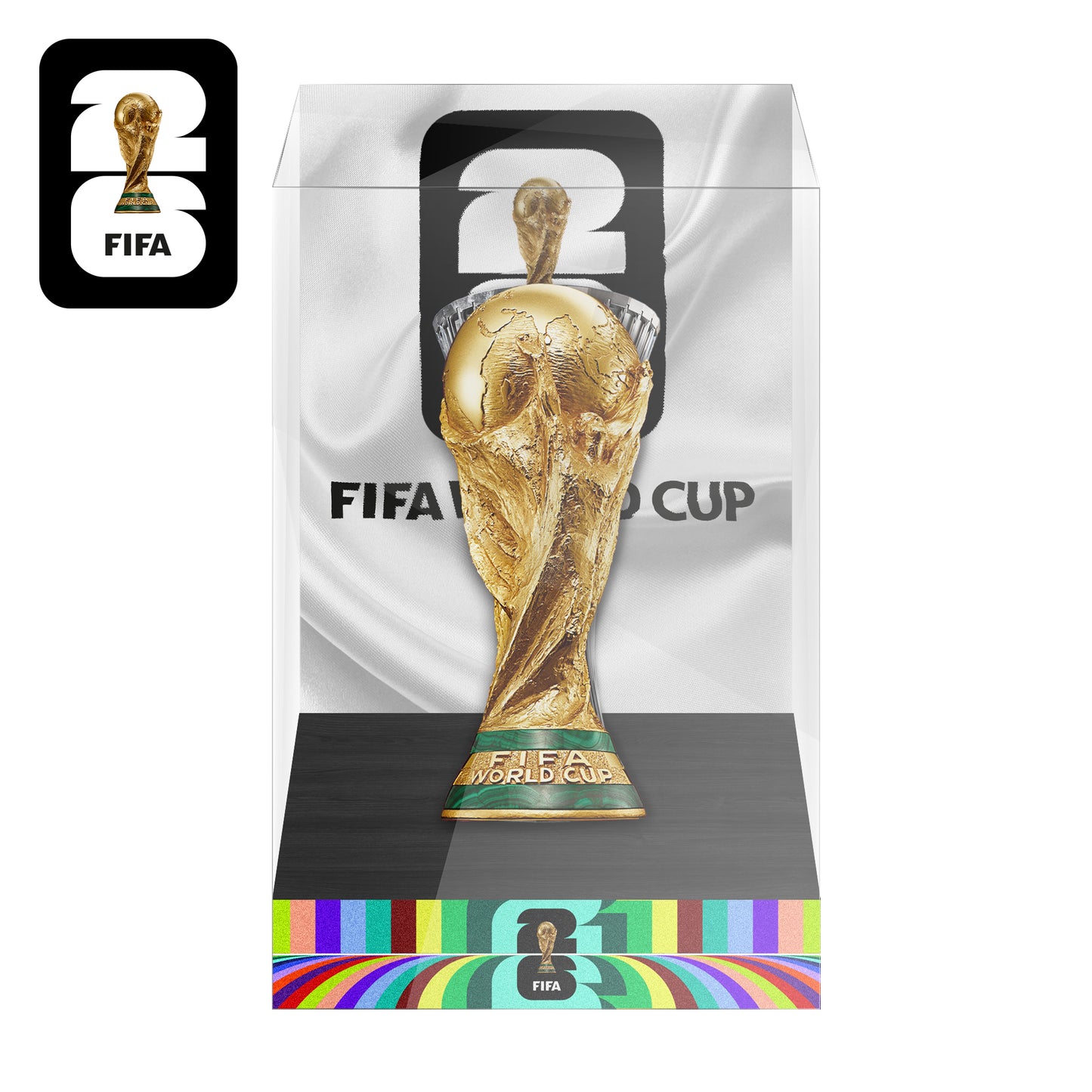 FIFA World Cup Championship Trophy Display Case