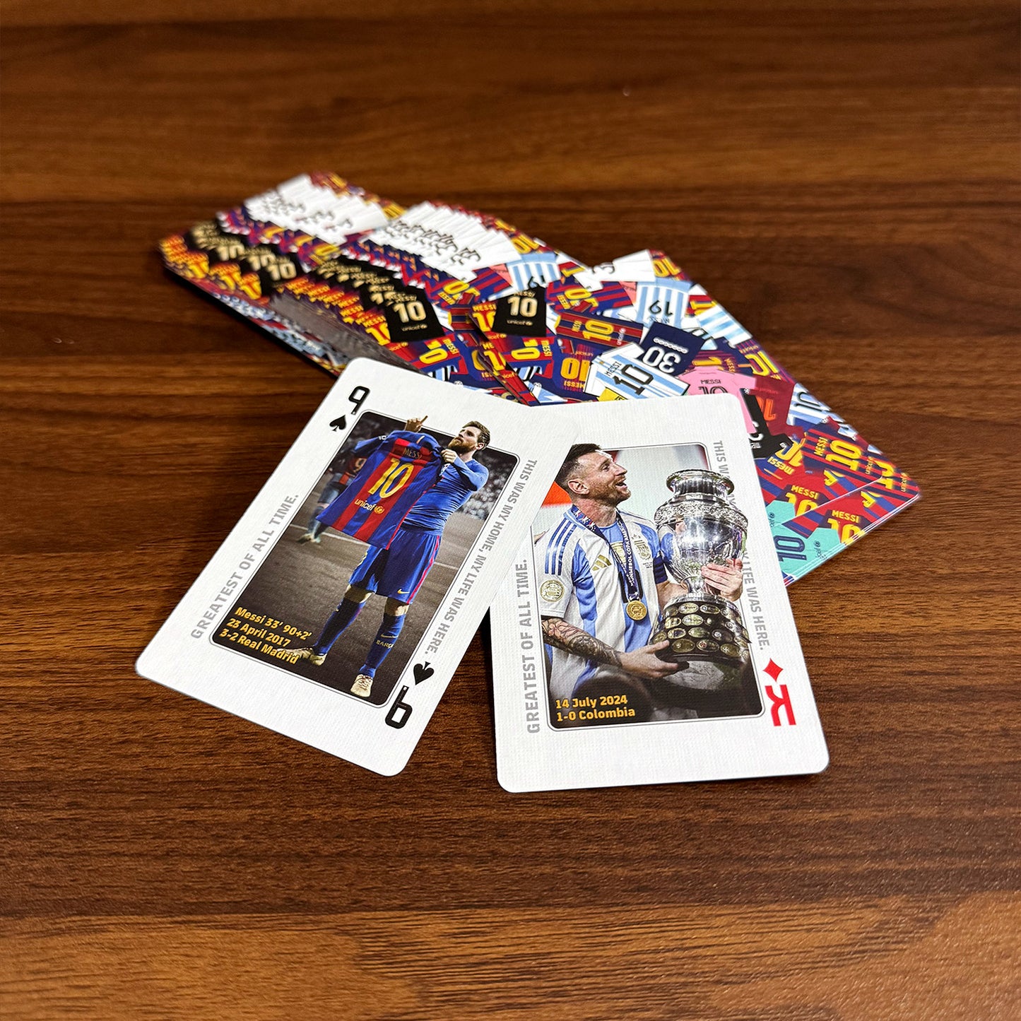 Messi's Career Commemorative Collection Poker Cards