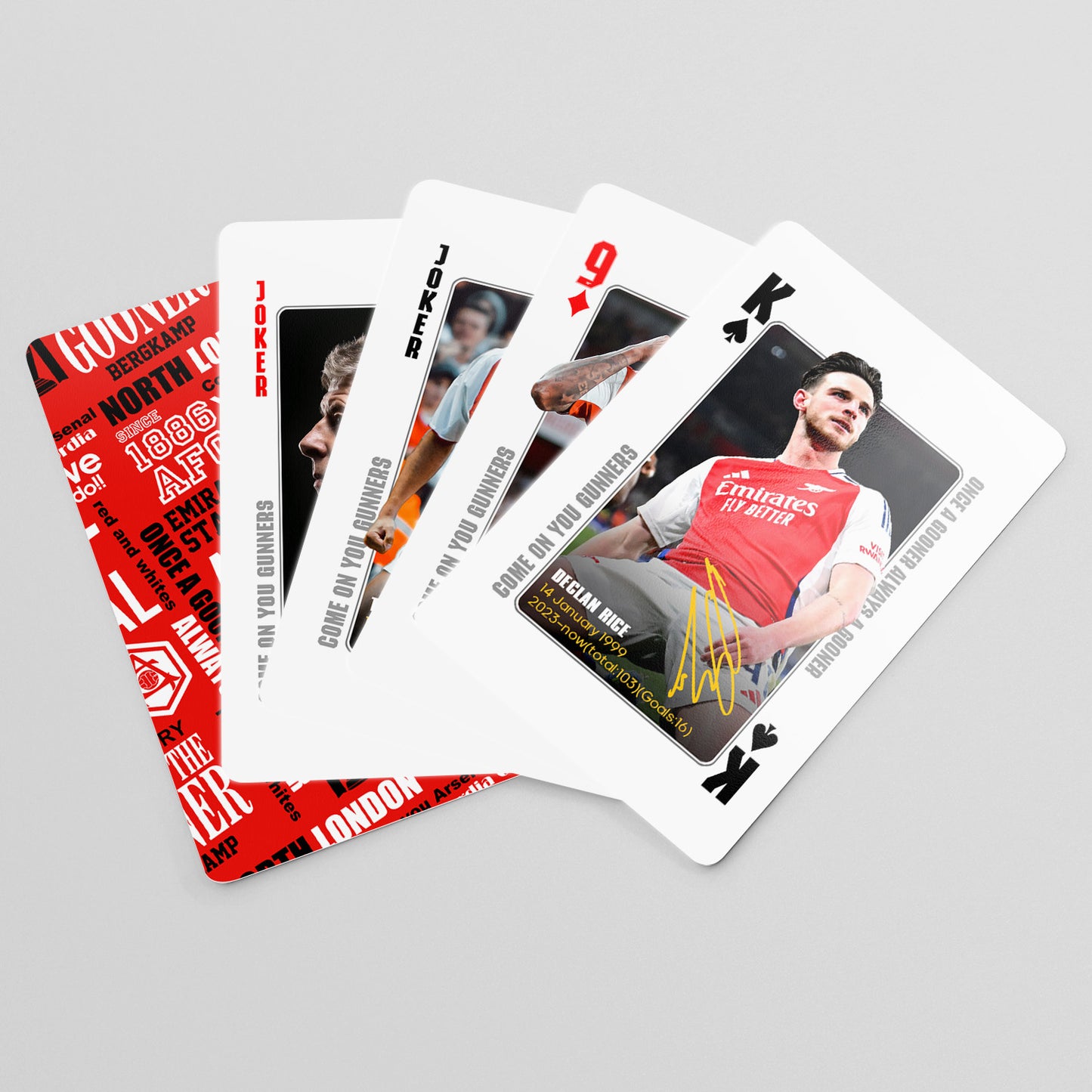 Arsenal Legends Commemorative Collection Poker Cards Collectible Cards