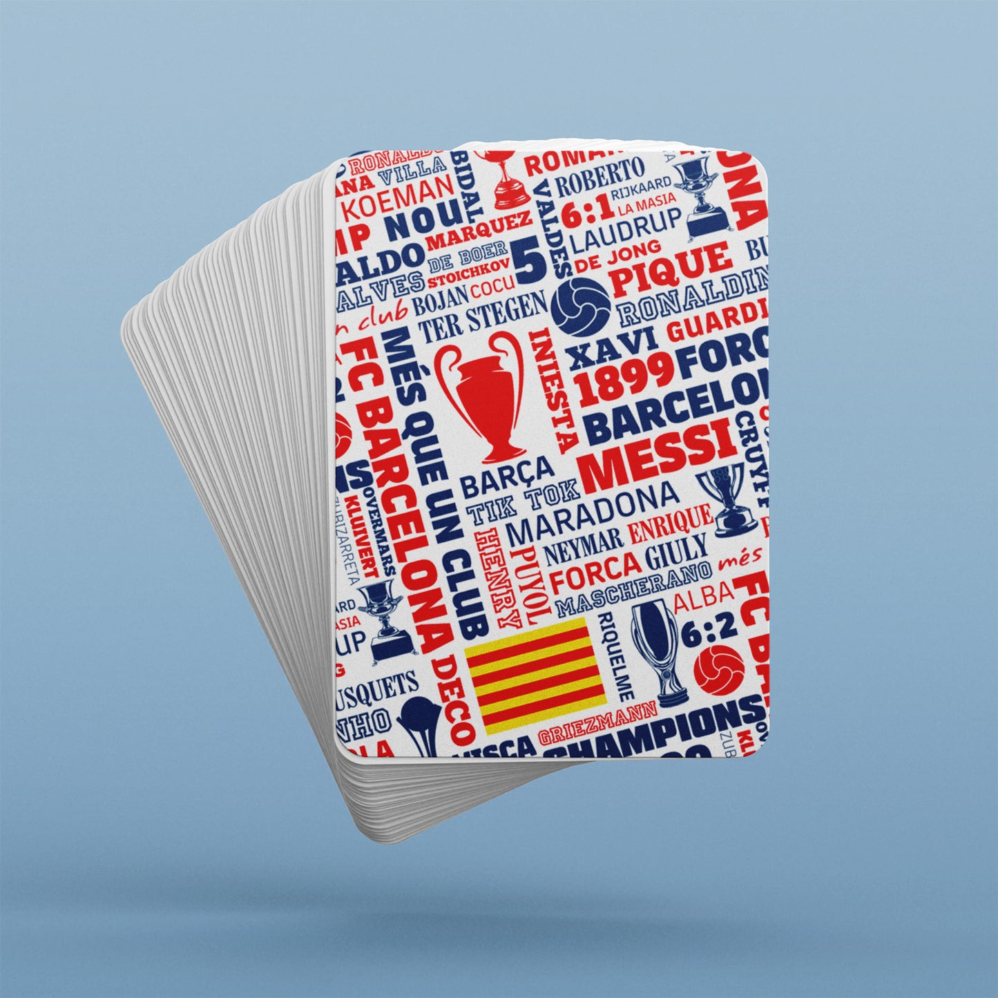 Barcelona Legends Commemorative Poker Cards Collection Cards