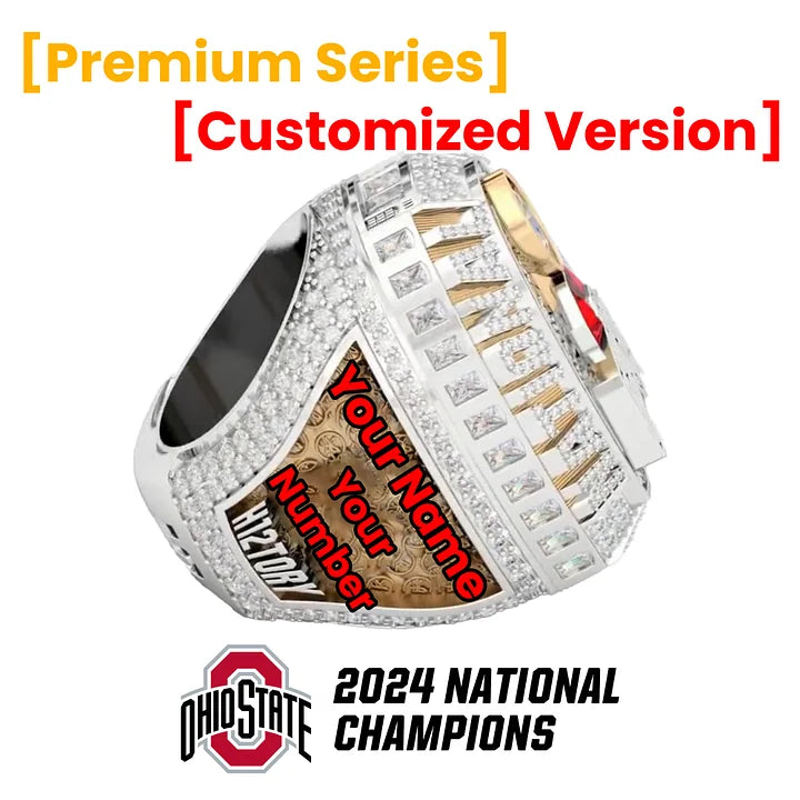 Premium Series【Official Version】2025 Ohio State Buckeyes National Championship Ring