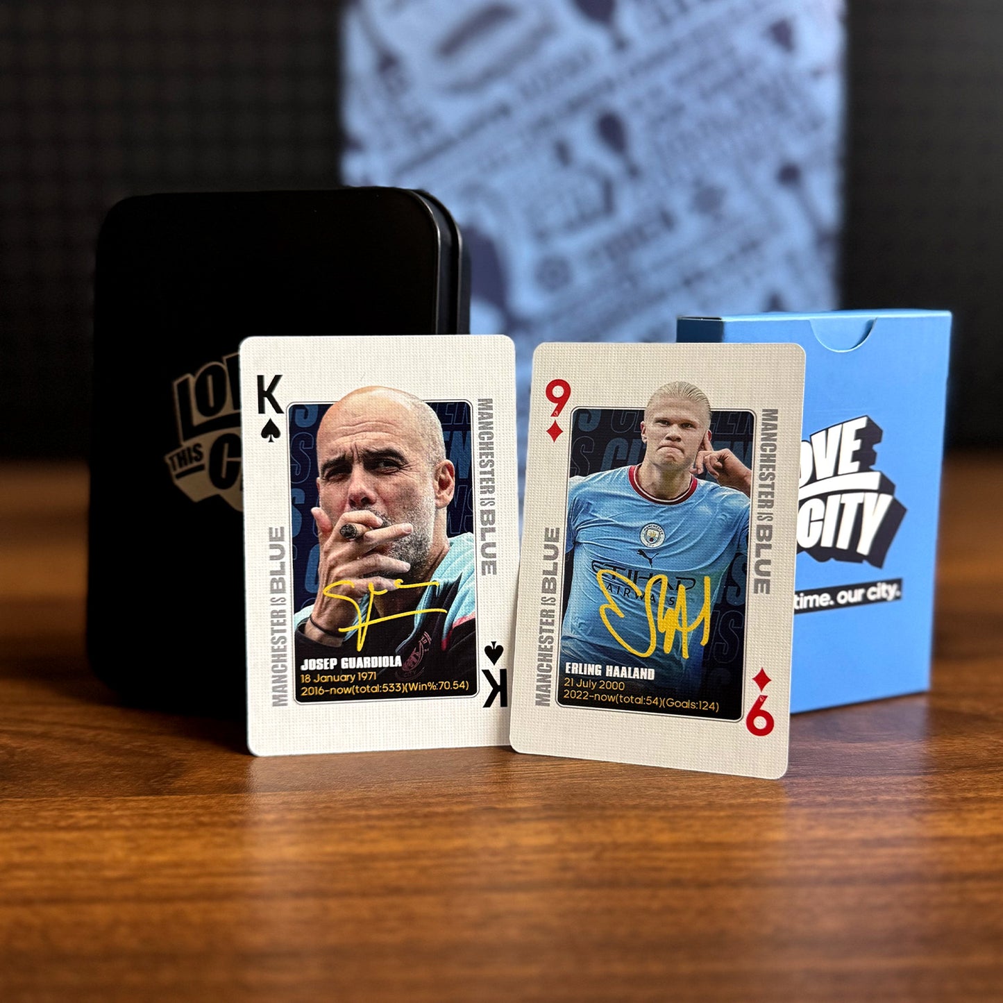Manchester City Commemorative Collection Poker Cards