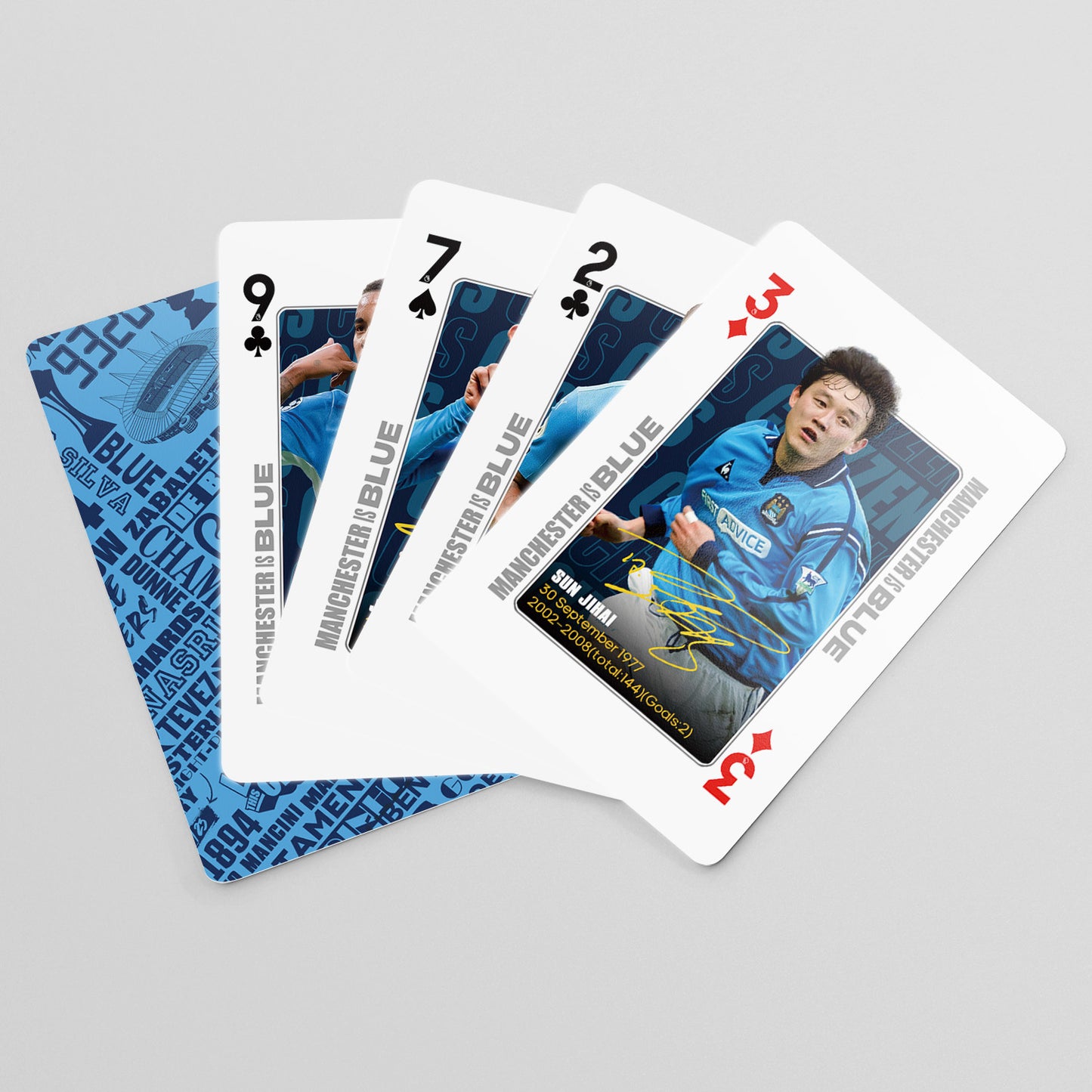 Manchester City Commemorative Collection Poker Cards