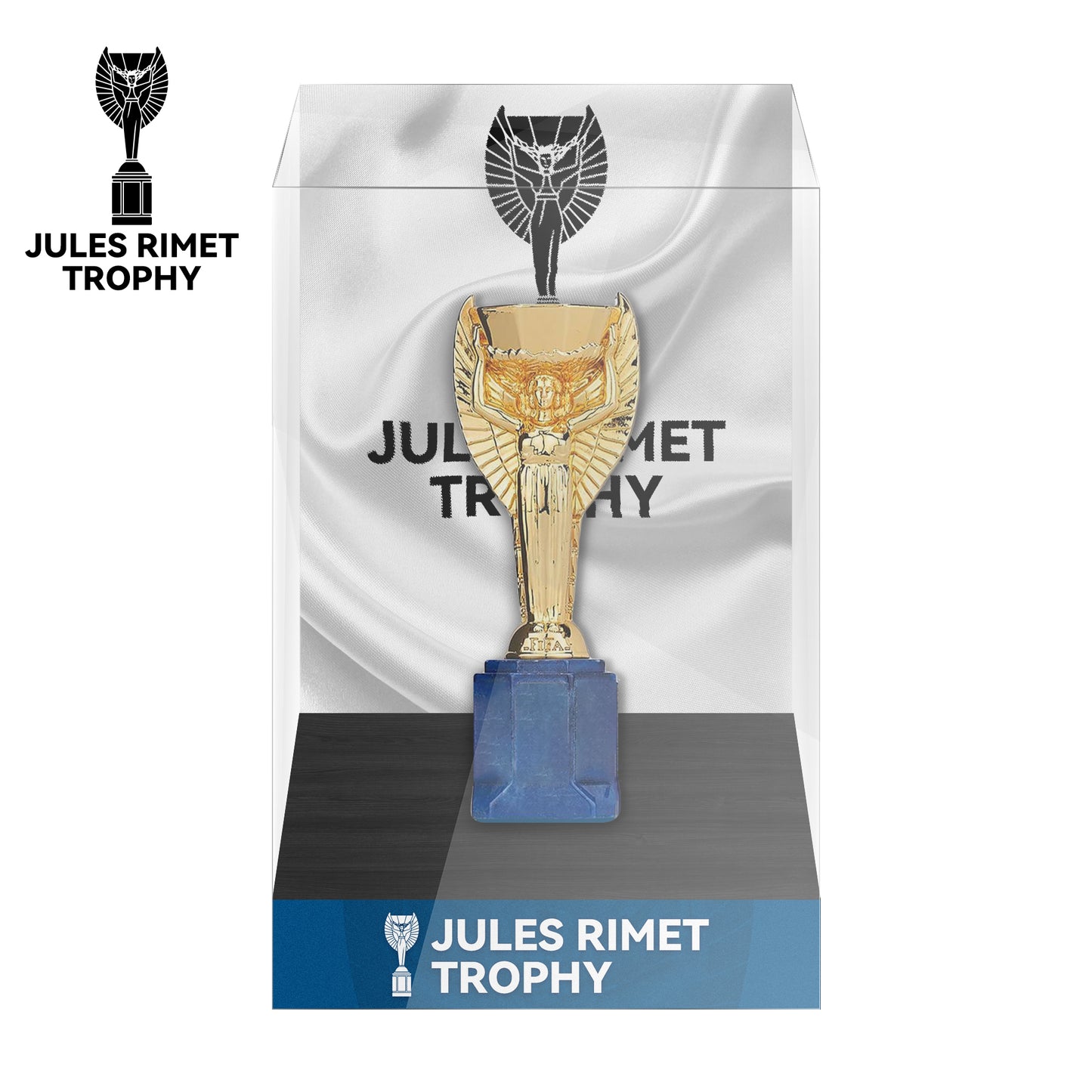 Rimet Cup Championship Trophy Display Case