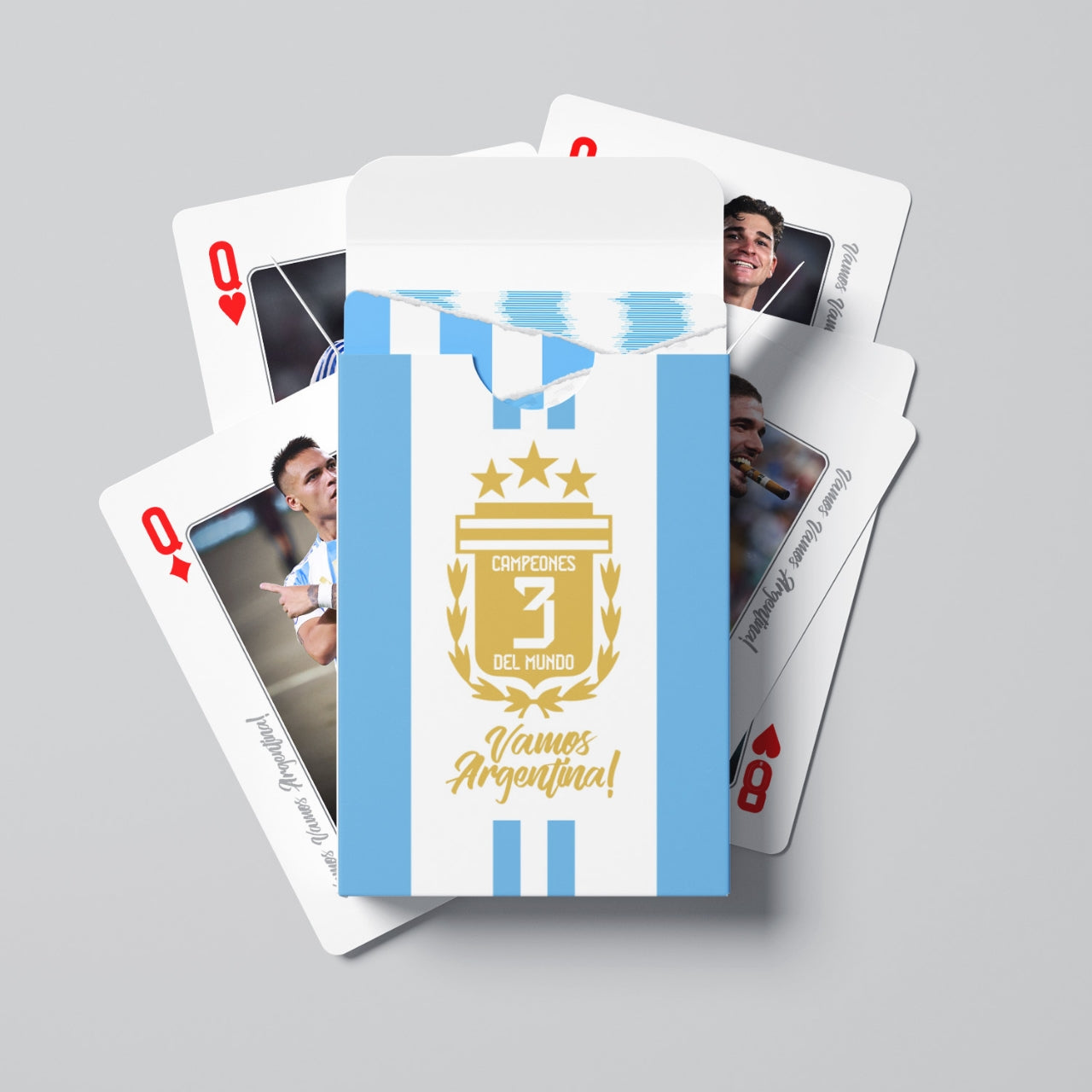 Collectible Cards of Argentina's Historical Legends Commemorative Premium Playing Cards